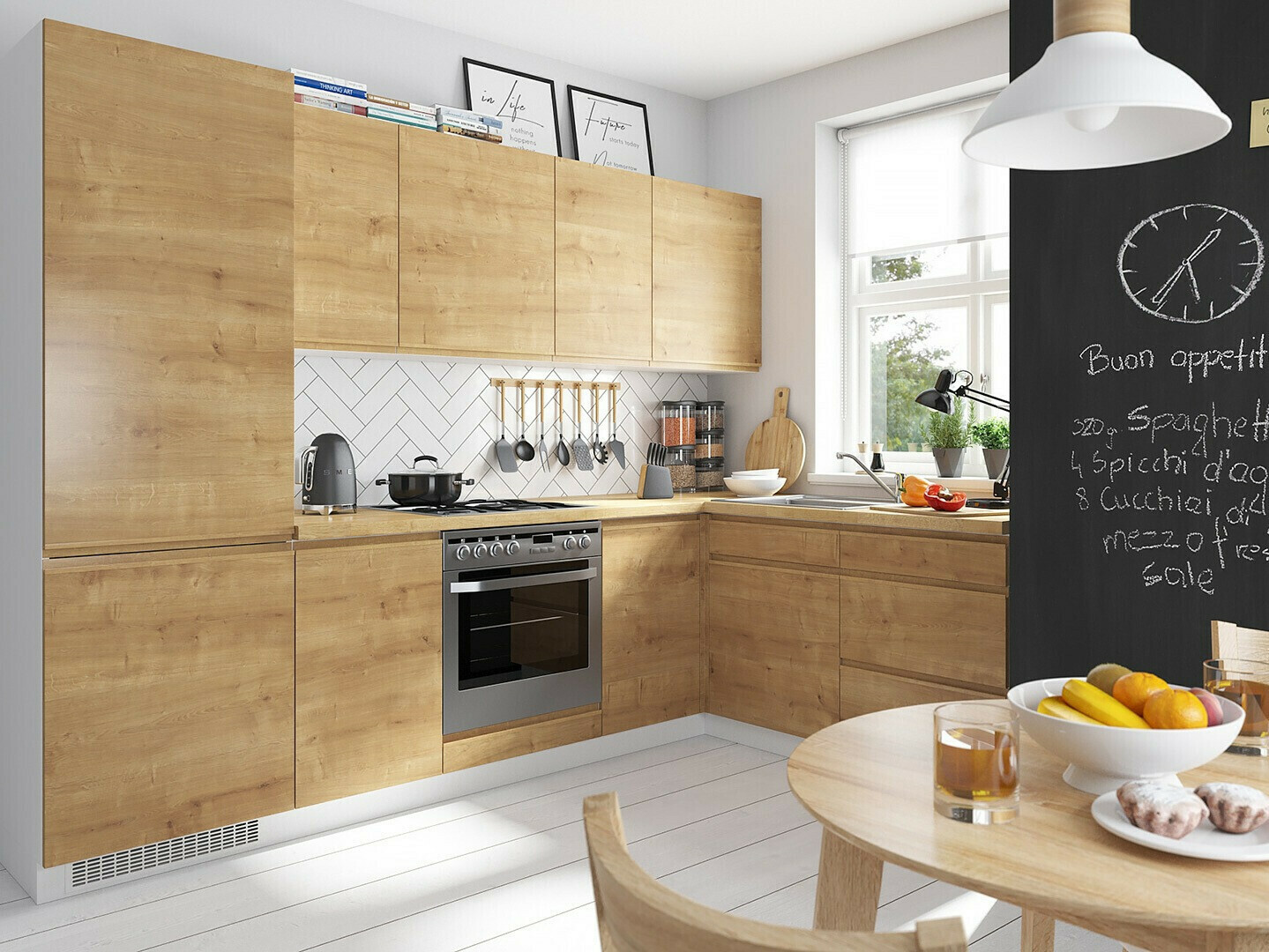 Модулен шкаф с врати Soli Oak 117