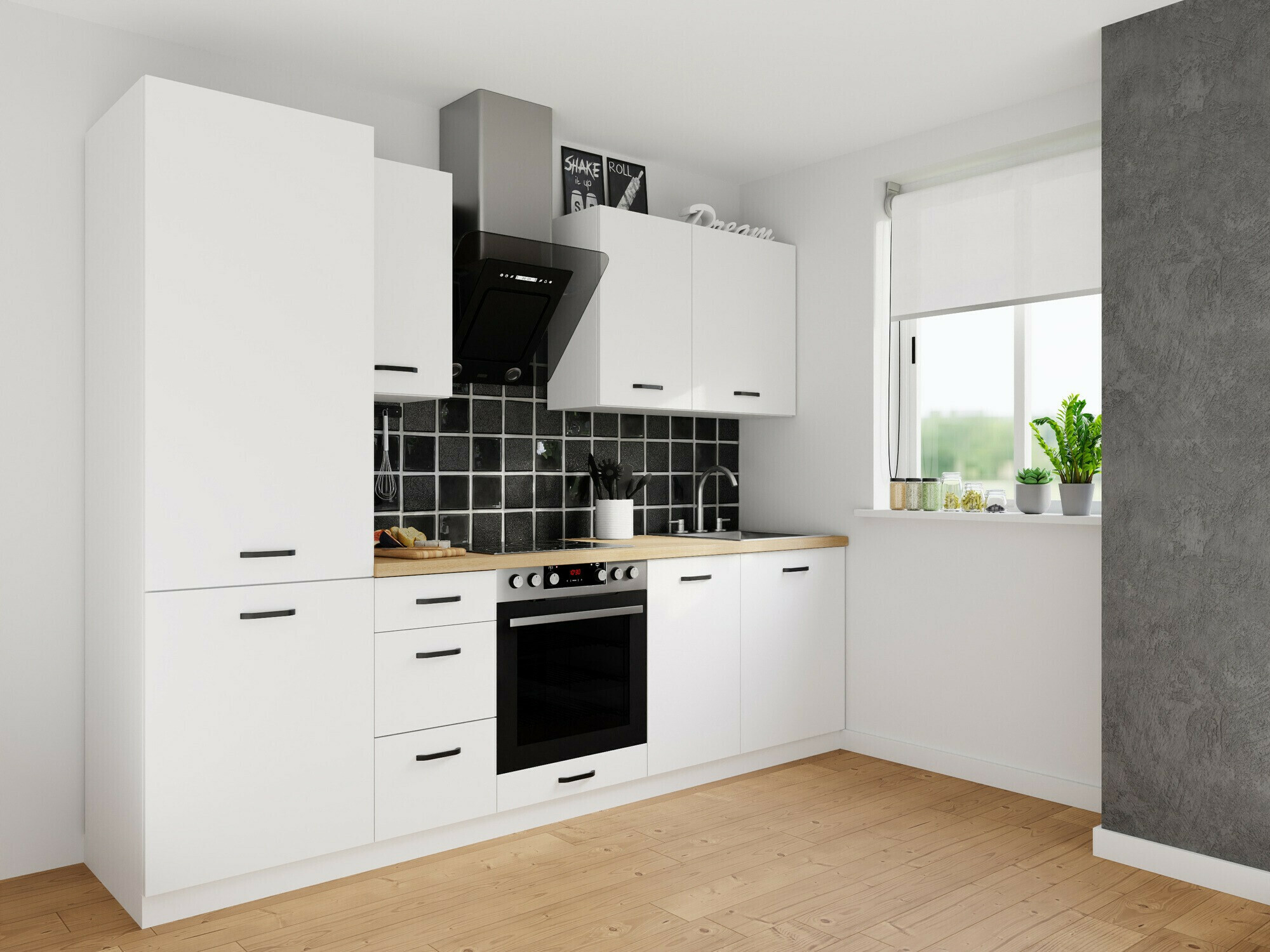 Модулен шкаф с врати Top White 117