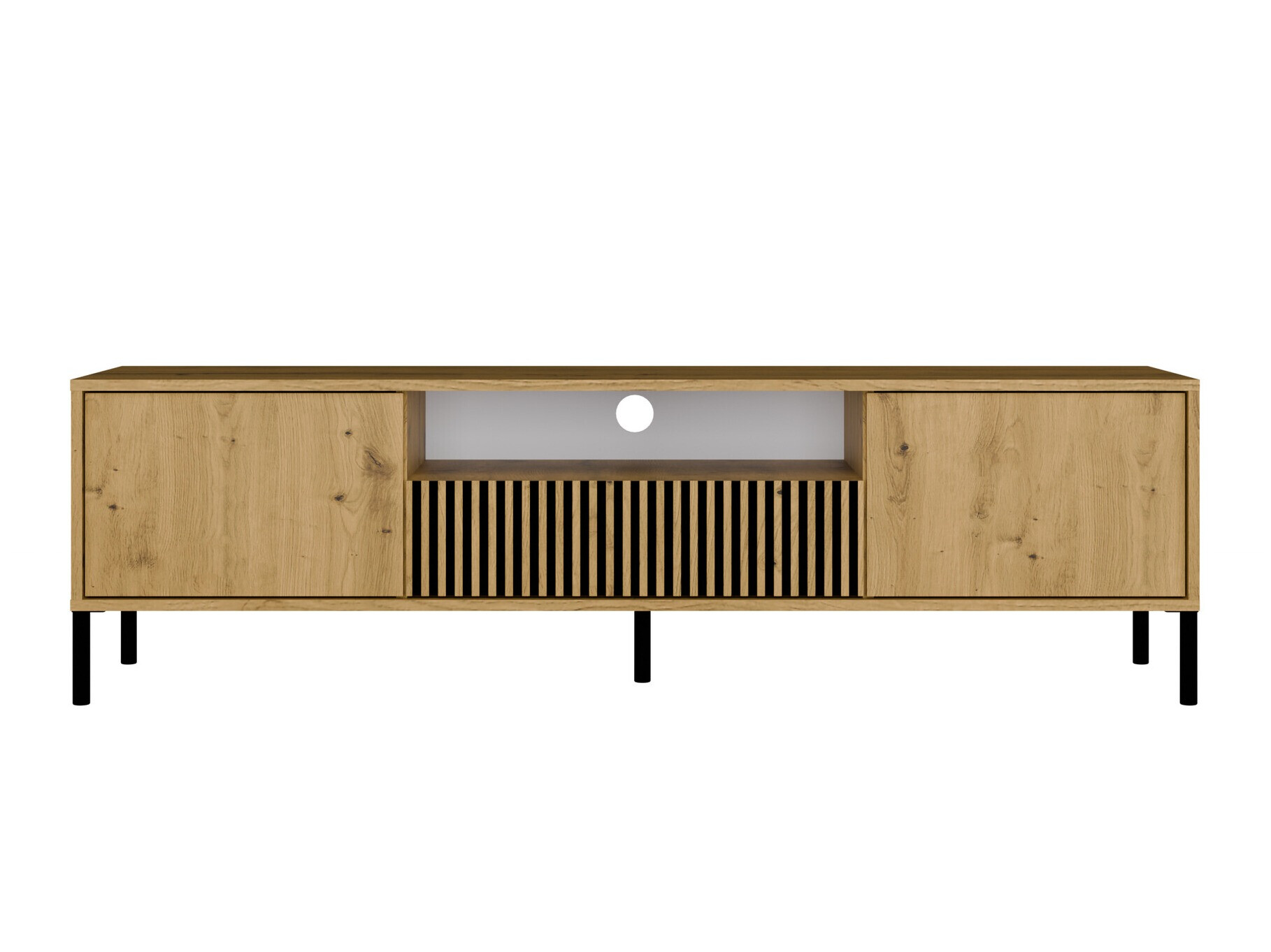 ТВ шкаф Orlsone 100 (Artisan дъб + Черен)