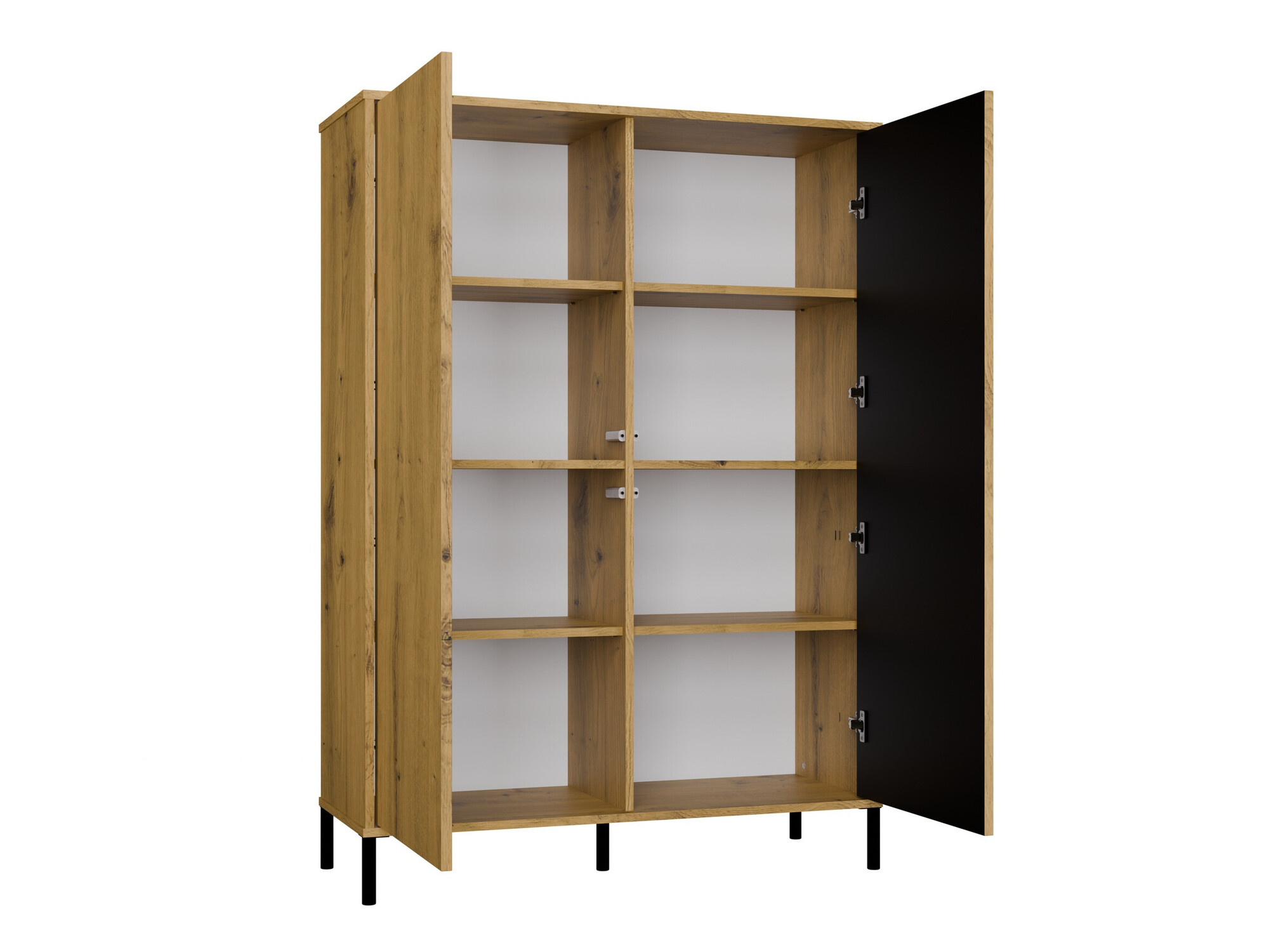 Етажерка Orlsone 102 (Artisan дъб + Черен)