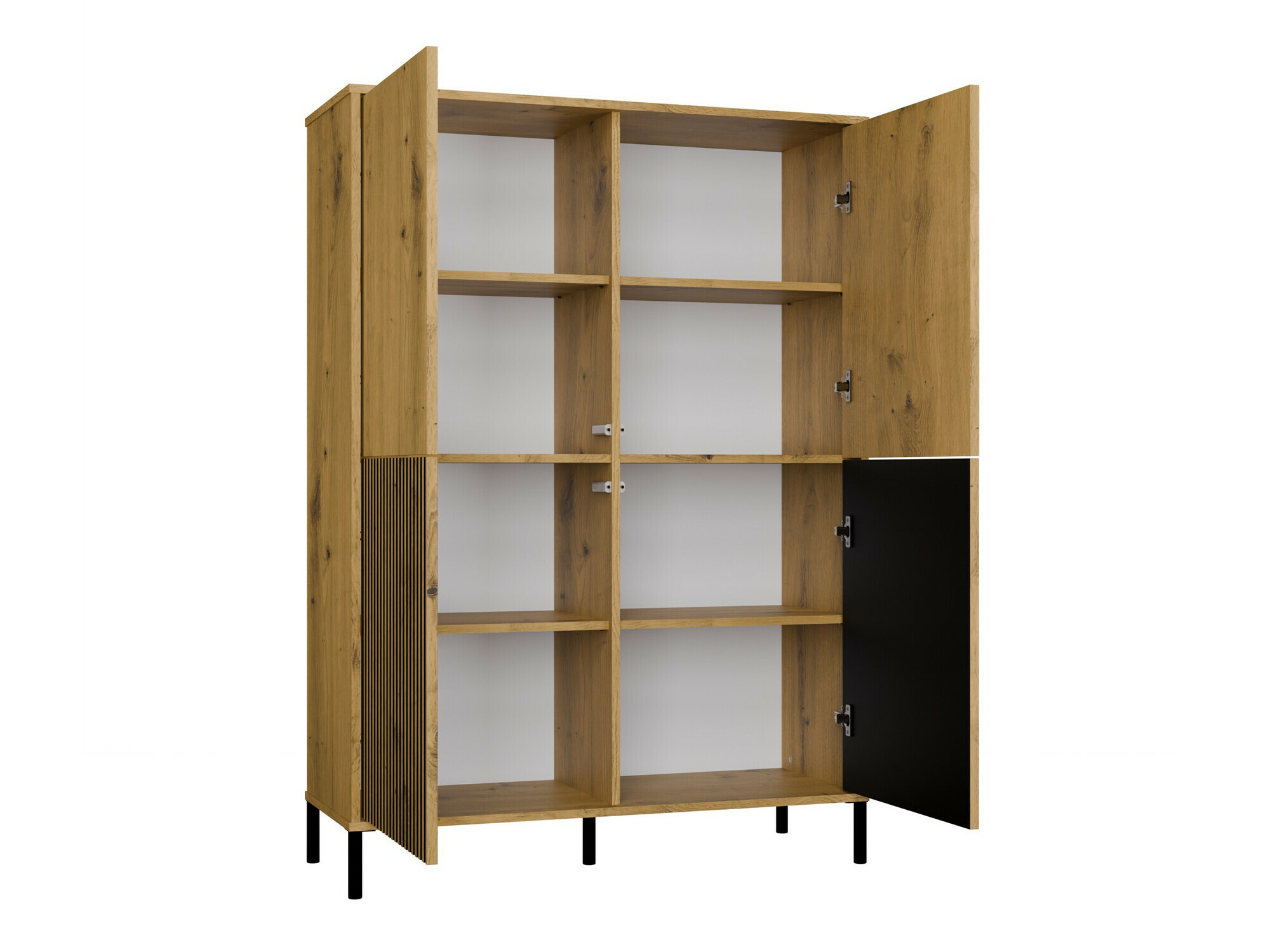 Етажерка Orlsone 104 (Artisan дъб + Черен)