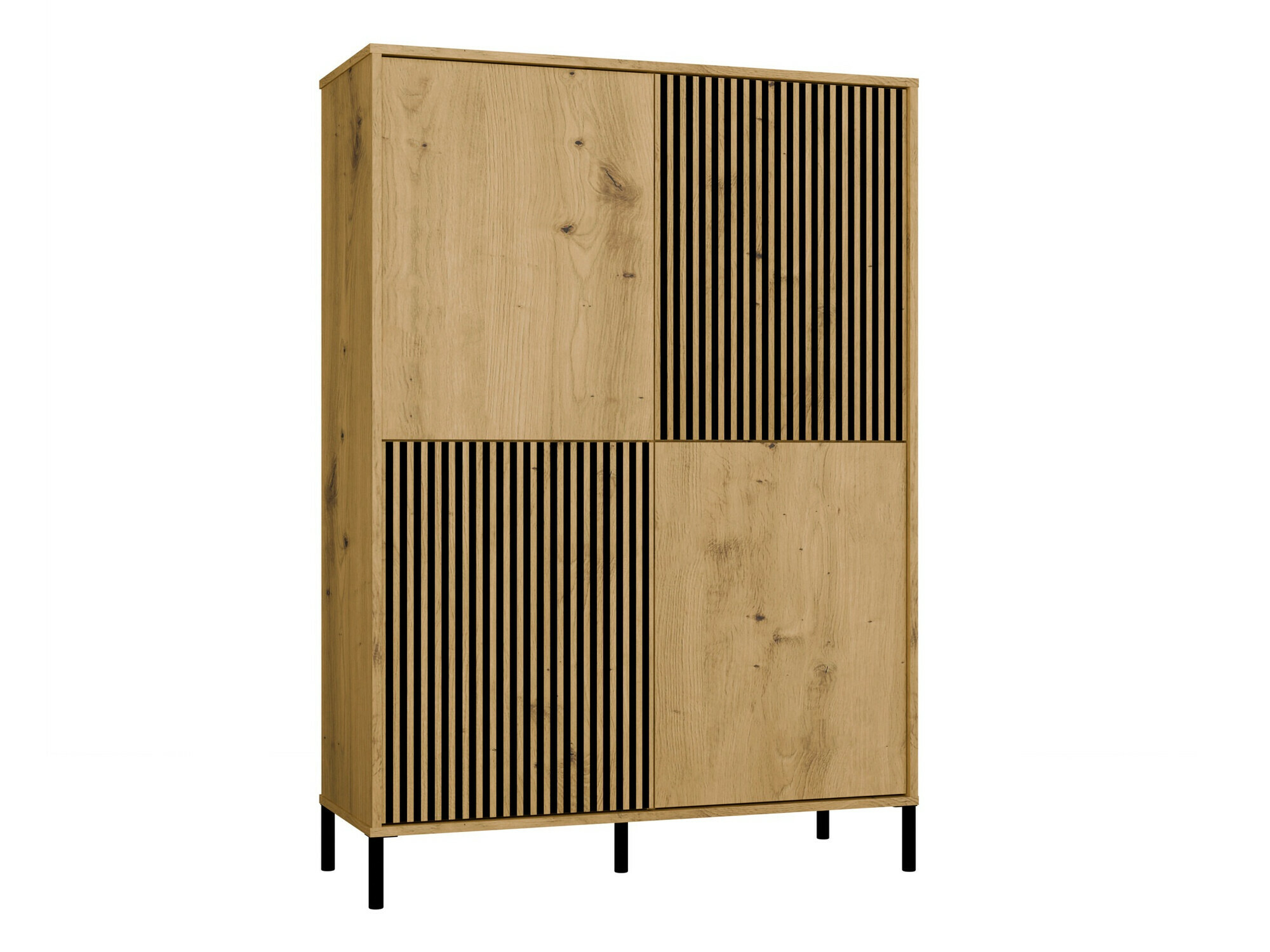 Етажерка Orlsone 104 (Artisan дъб + Черен)