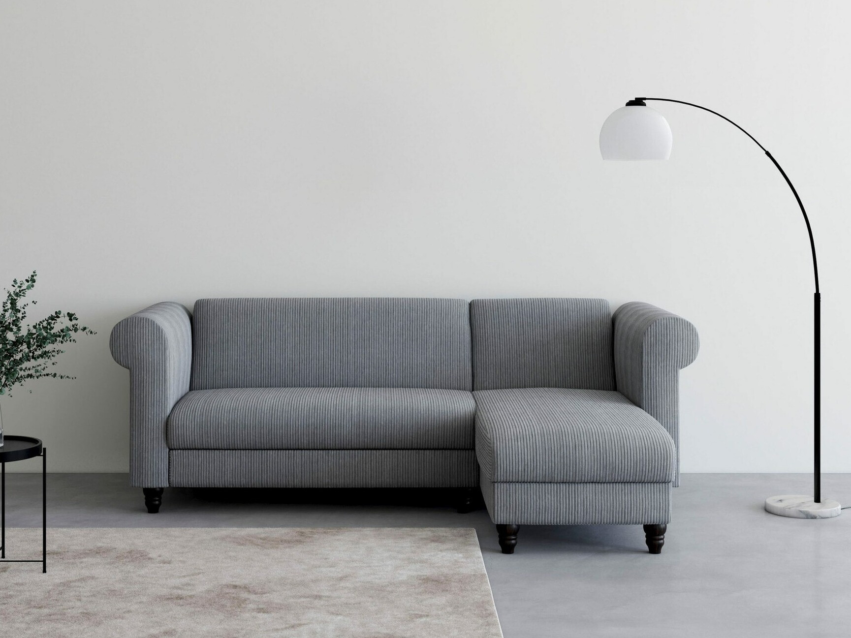 Ъглов диван Tulsa 677 (Сив)