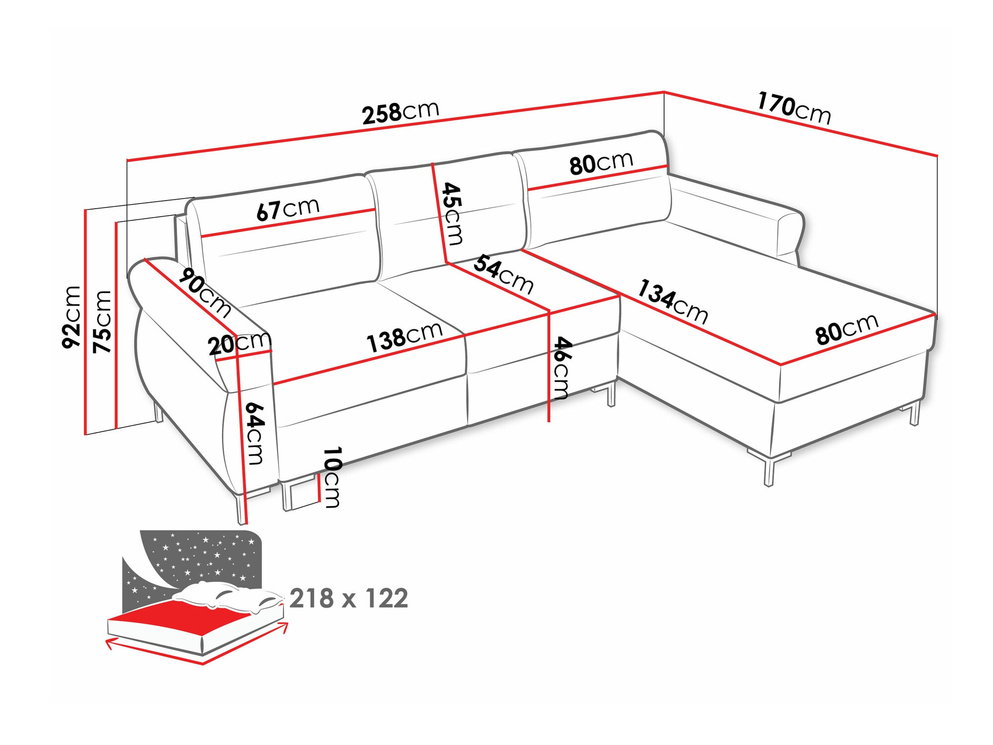 Ъглов диван Stonecrest 103 (Sierra 746)