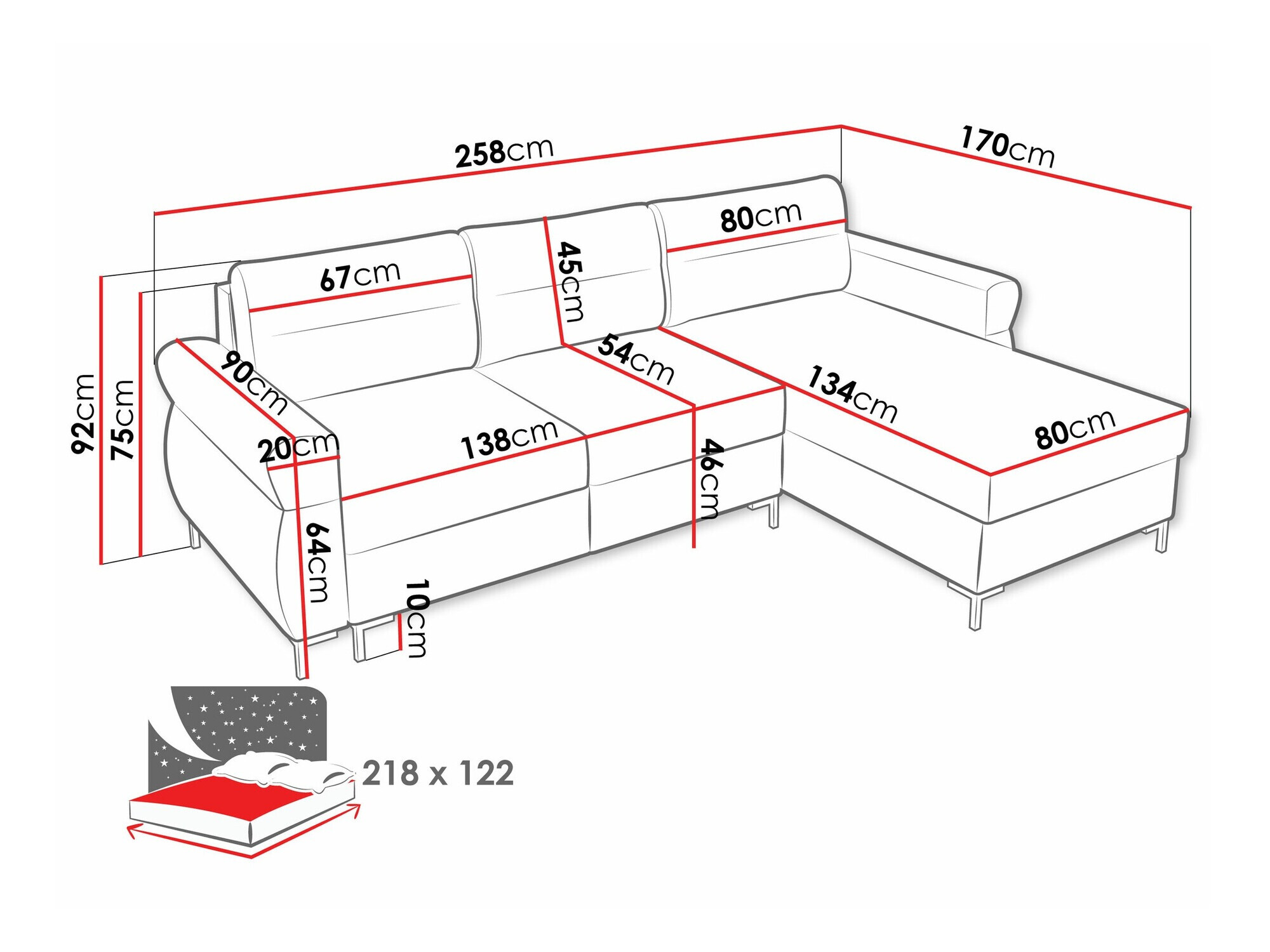 Ъглов диван Stonecrest 103 (Sierra 748)