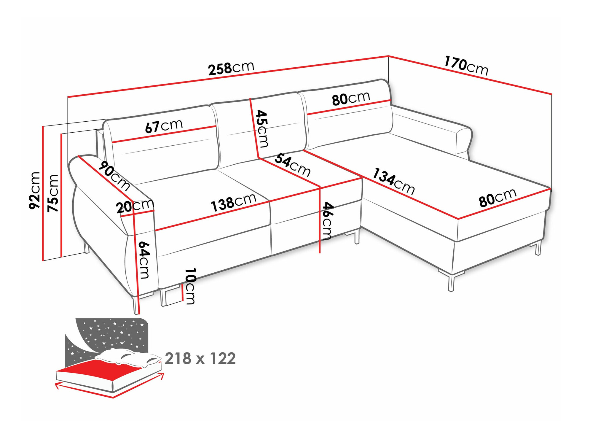 Ъглов диван Stonecrest 103 (Sierra 751)