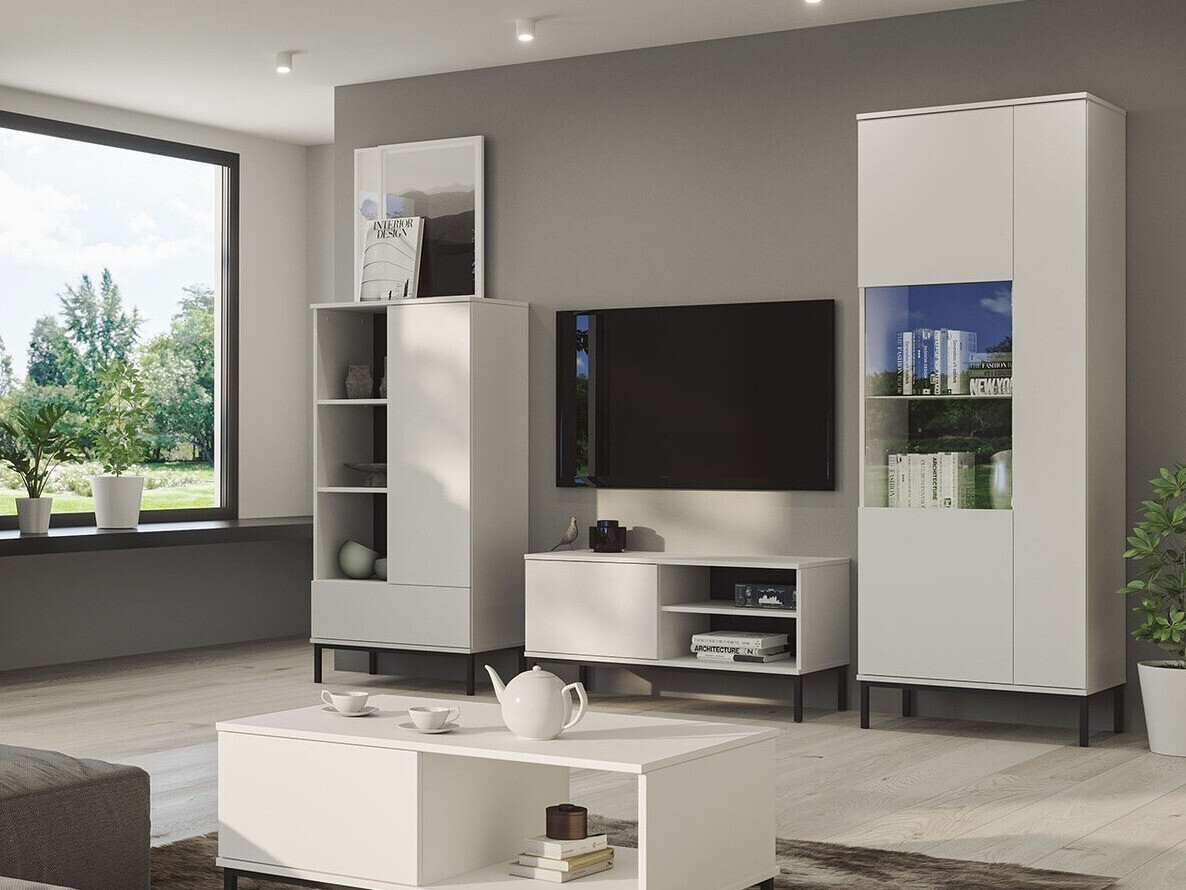 Комплект за хол Lomsore 109 (Бял)