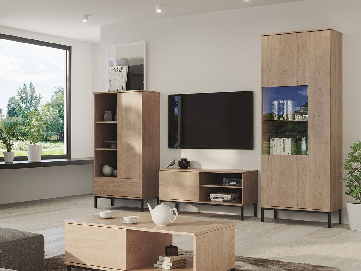 Комплект за хол Lomsore 109 (Ярък дърво)