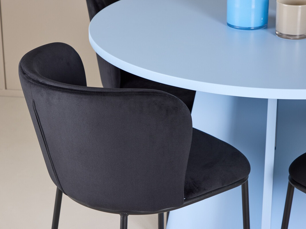 Маса и столове за трапезария Dallas 4746 (Черен)