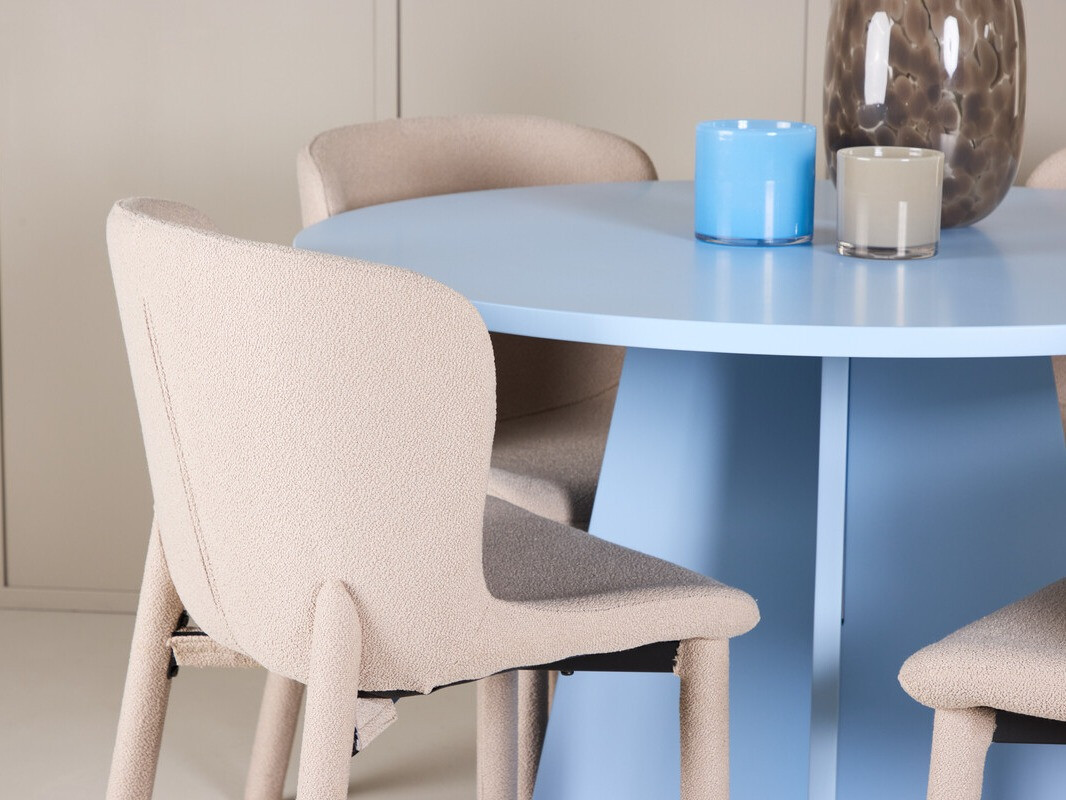 Маса и столове за трапезария Dallas 4747 (Бежов)