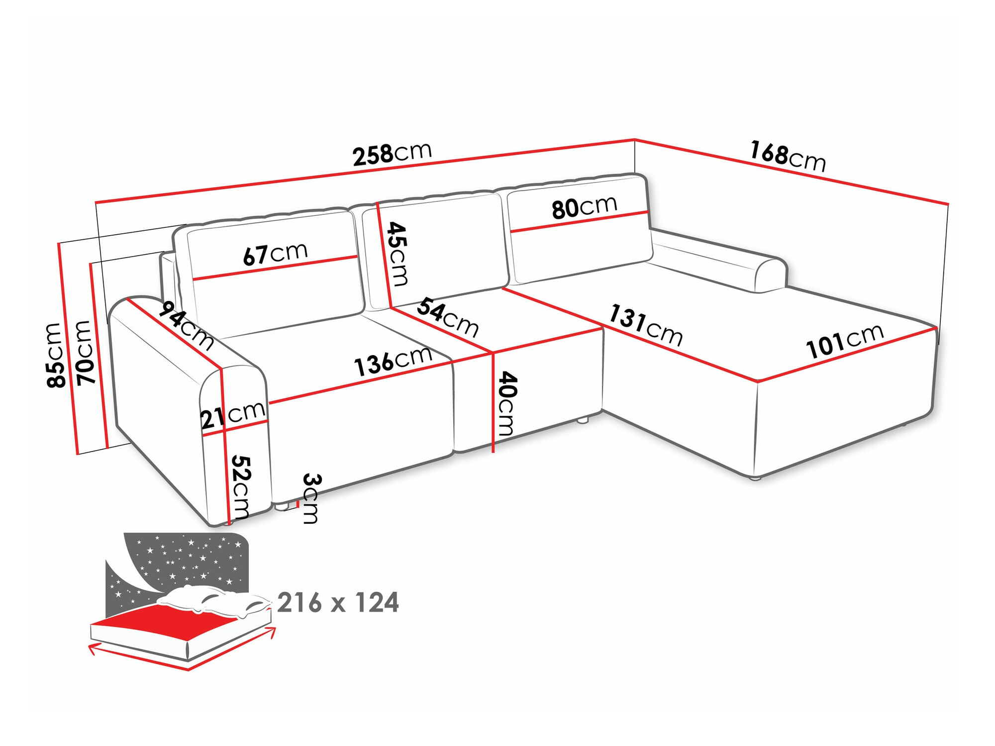 Ъглов диван Stonecrest 105 (Sierra 741)