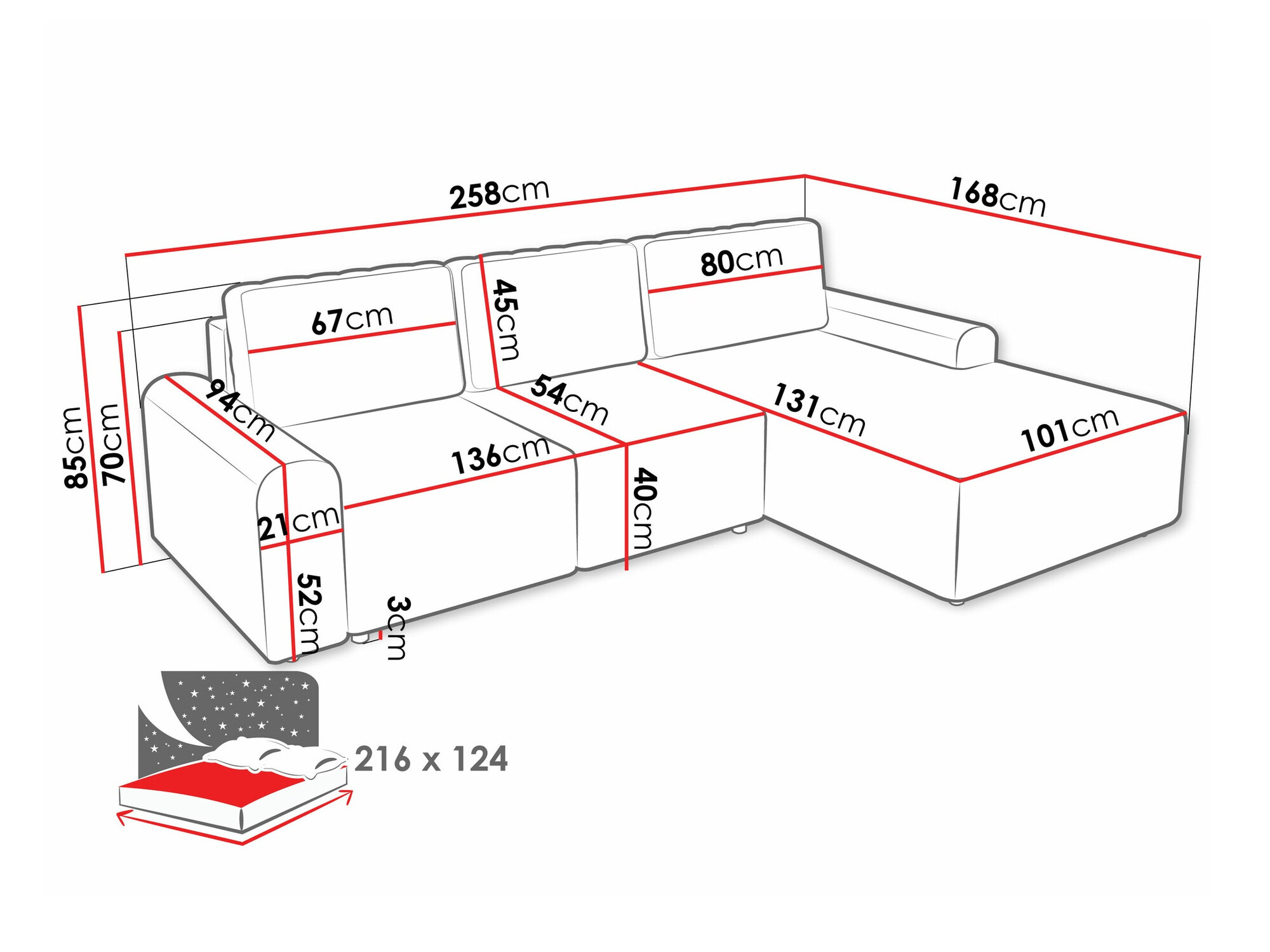 Ъглов диван Stonecrest 105 (Sierra 741)