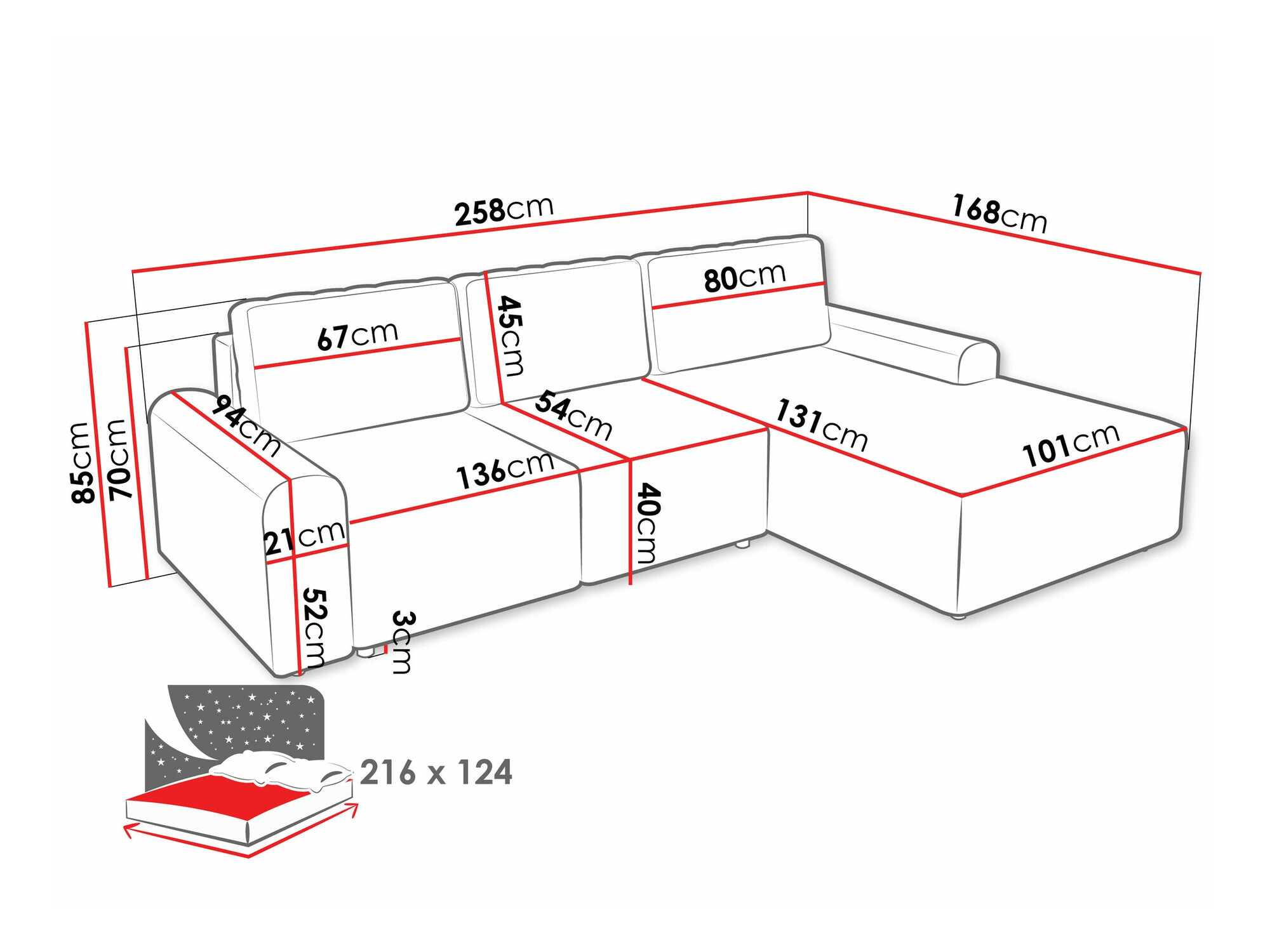 Ъглов диван Stonecrest 105 (Sierra 746)