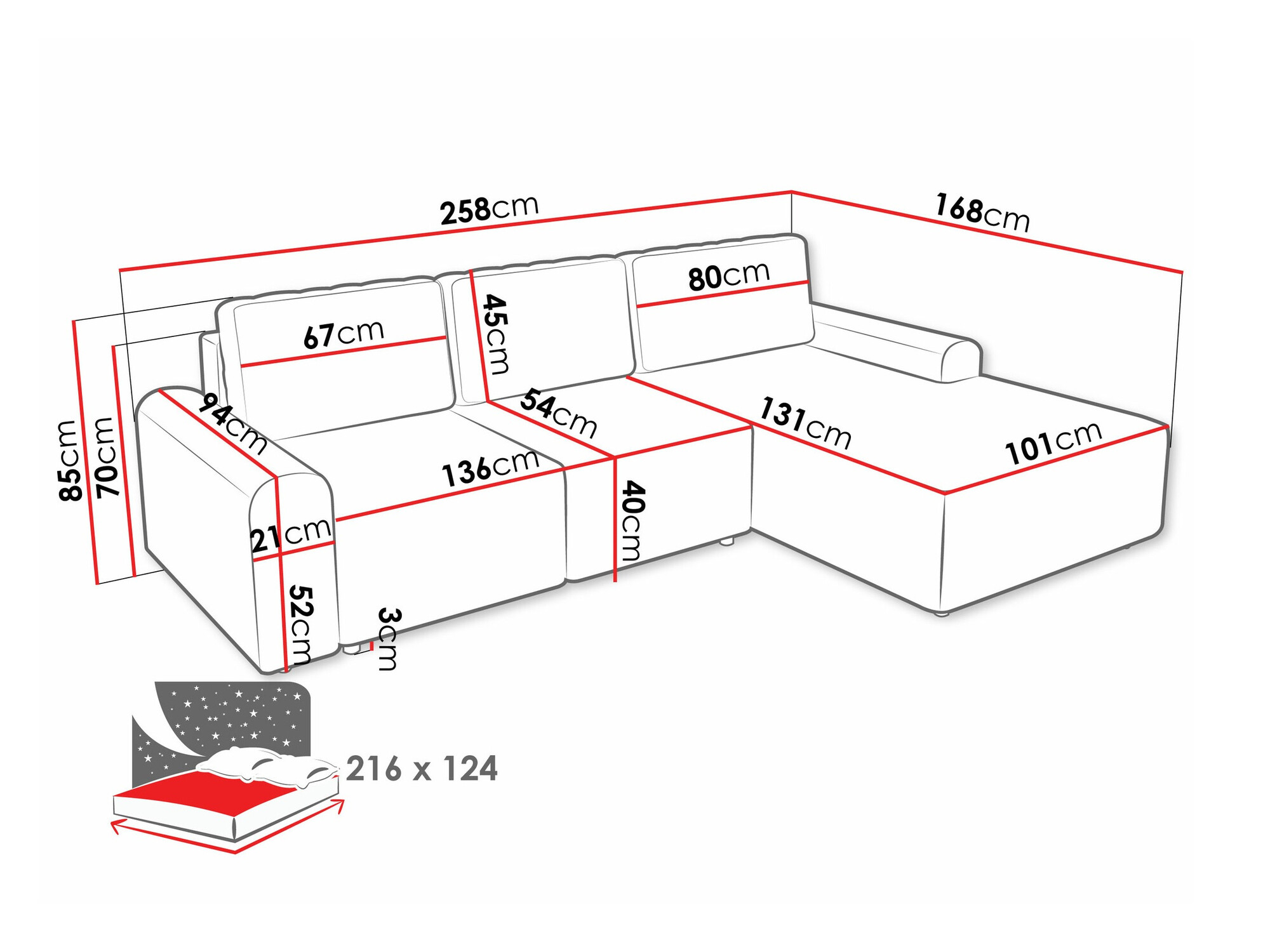 Ъглов диван Stonecrest 105 (Sierra 746)