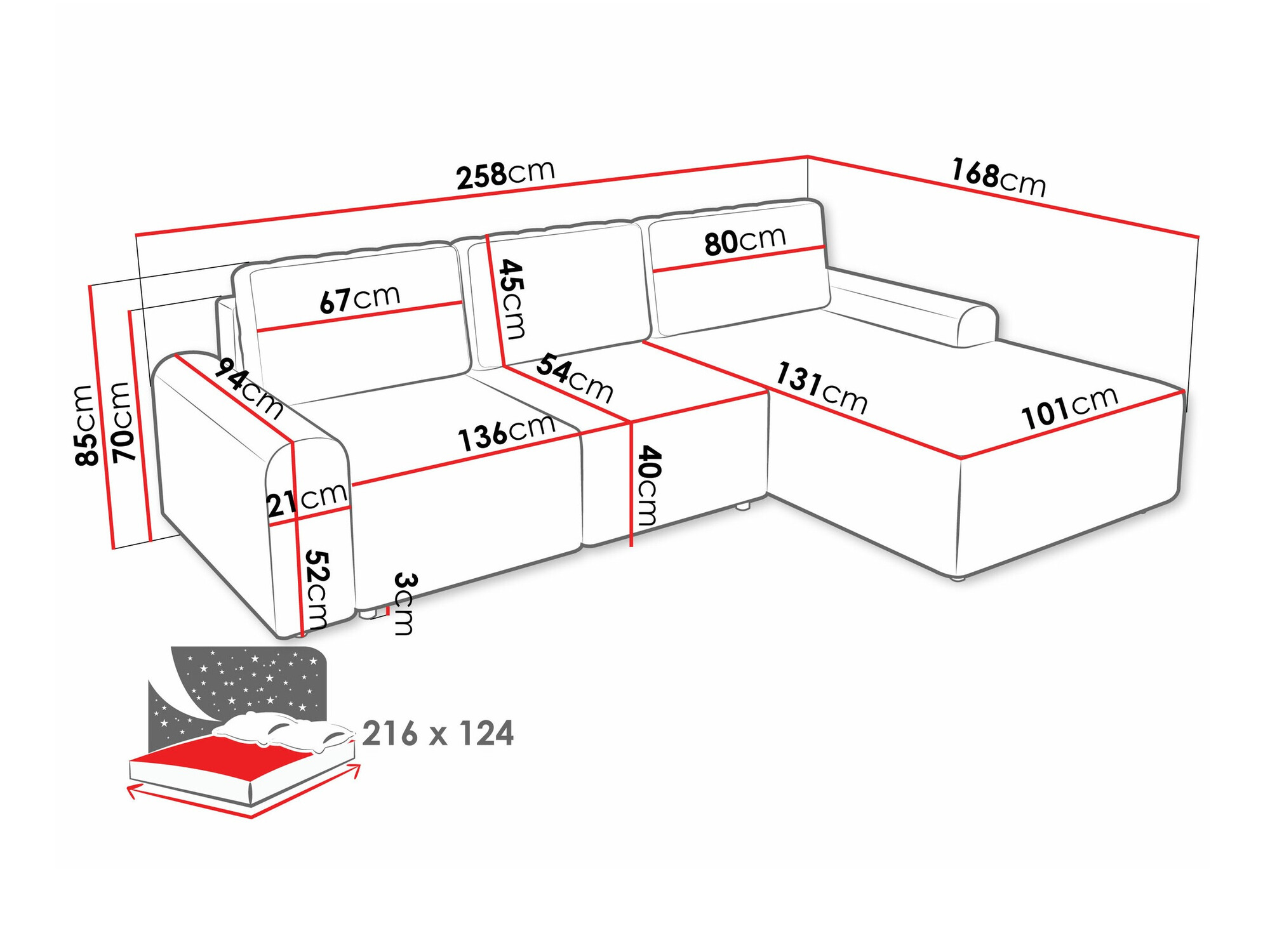 Ъглов диван Stonecrest 105 (Sierra 748)
