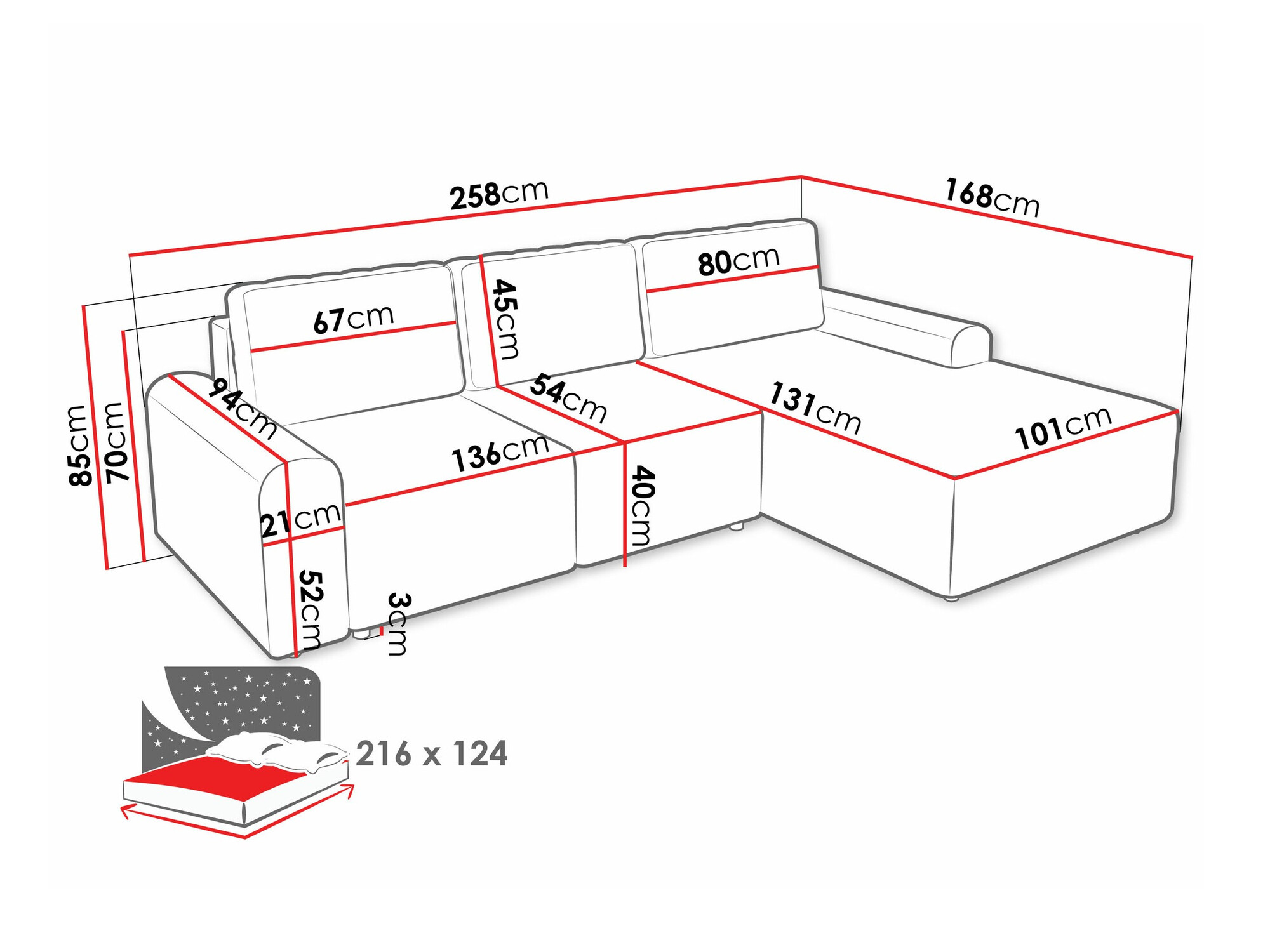 Ъглов диван Stonecrest 105 (Sierra 751)