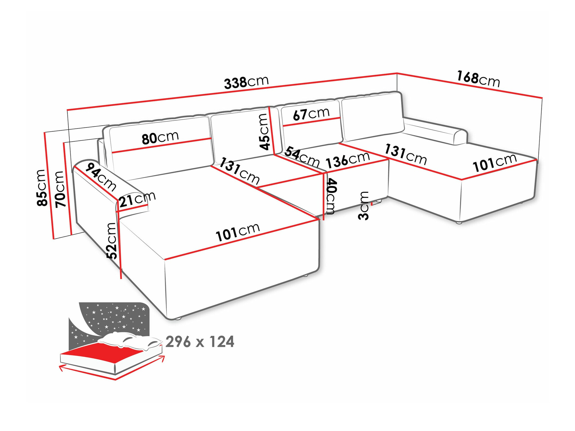 Ъглов диван Stonecrest 106 (Sierra 741)