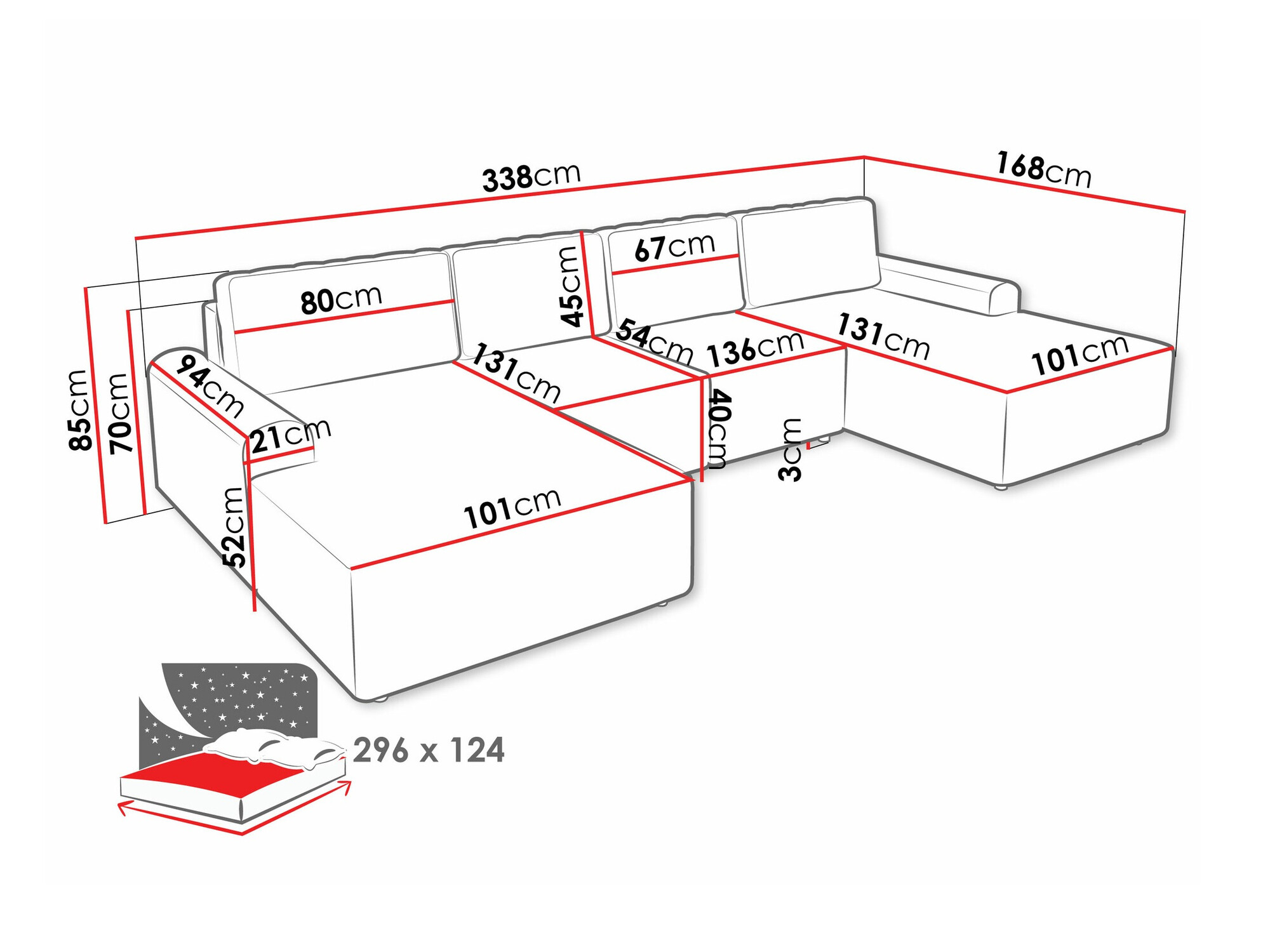 Ъглов диван Stonecrest 106 (Sierra 746)