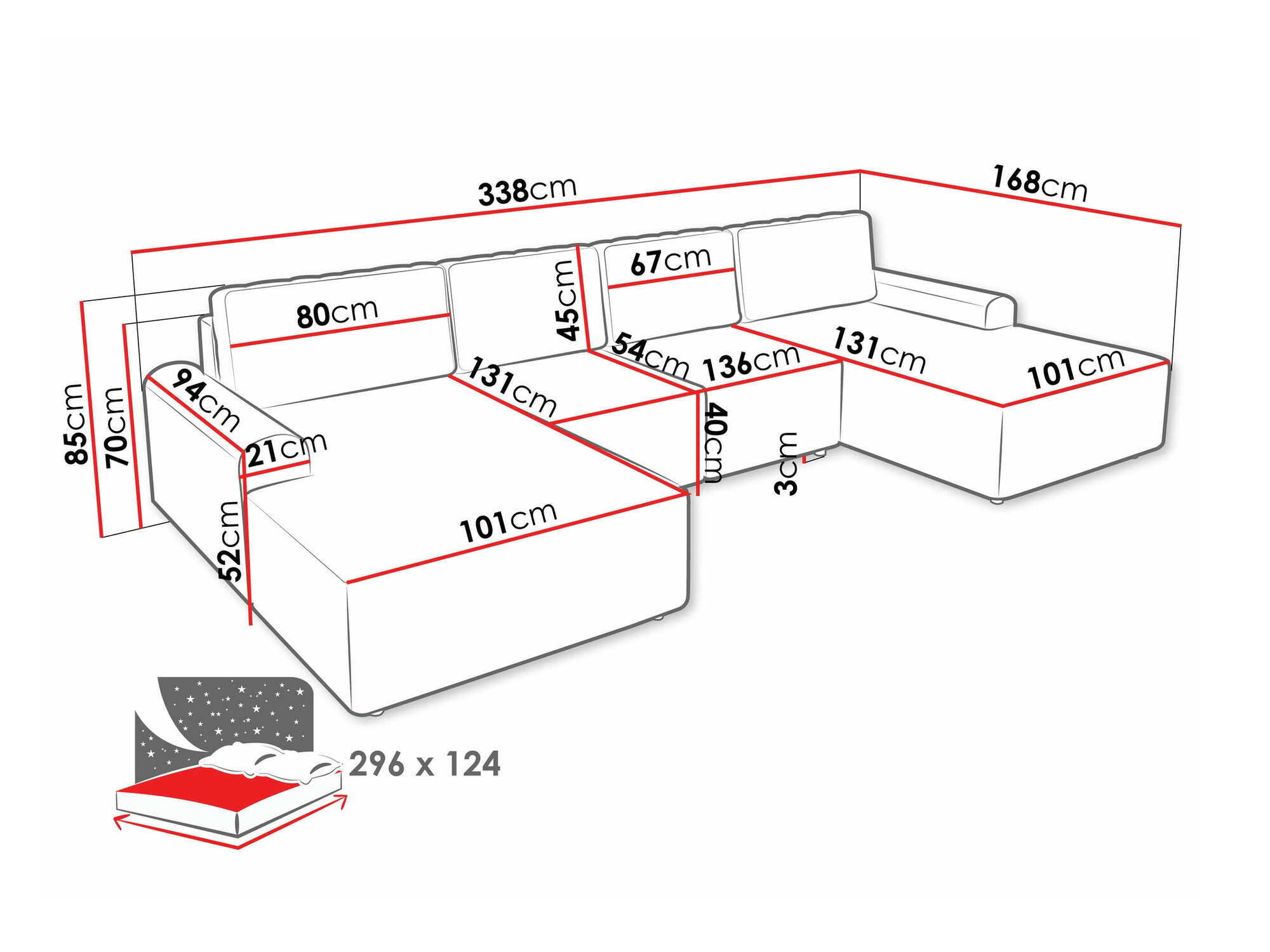 Ъглов диван Stonecrest 106 (Sierra 748)
