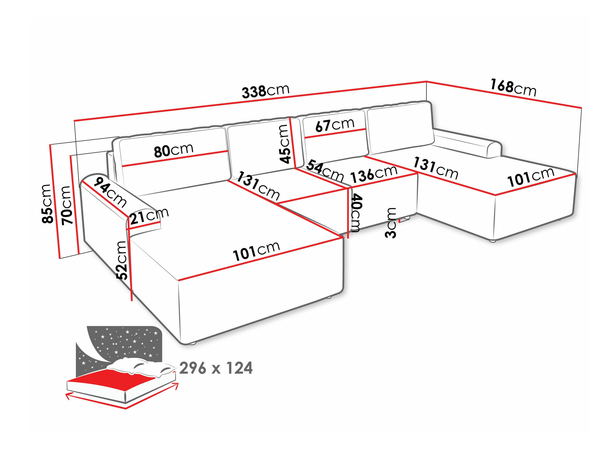 Ъглов диван Stonecrest 106 (Sierra 751)