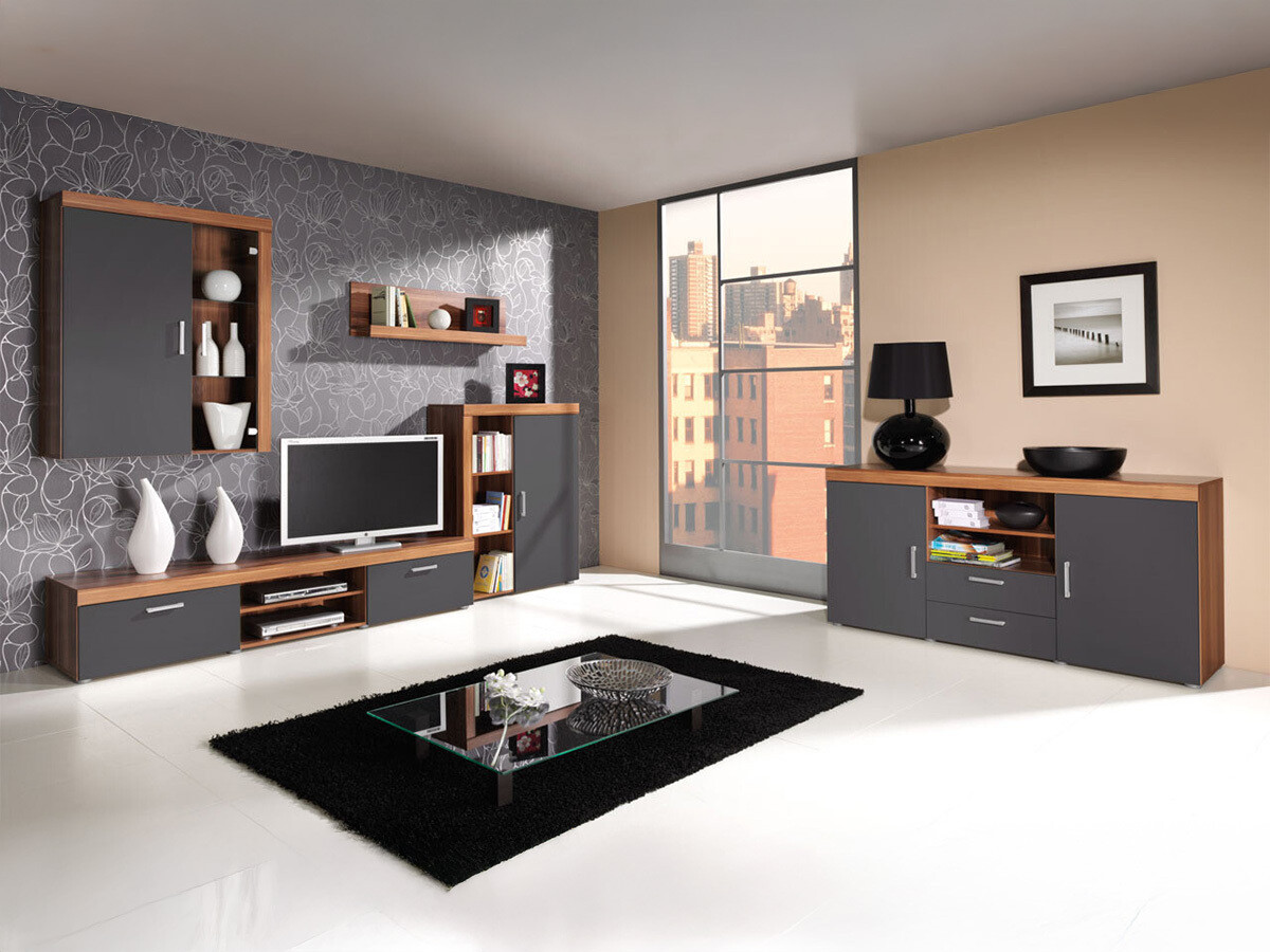 Комплект за хол Cormiru 109 (Слива + графит)