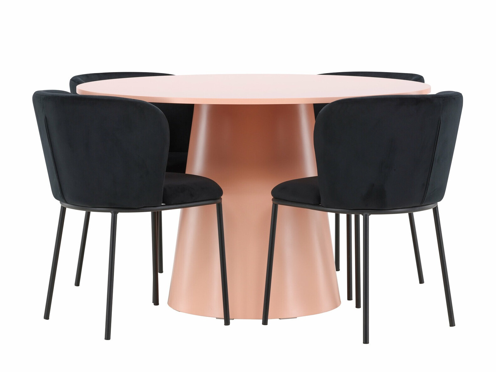 Маса и столове за трапезария Dallas 4750 (Черен)