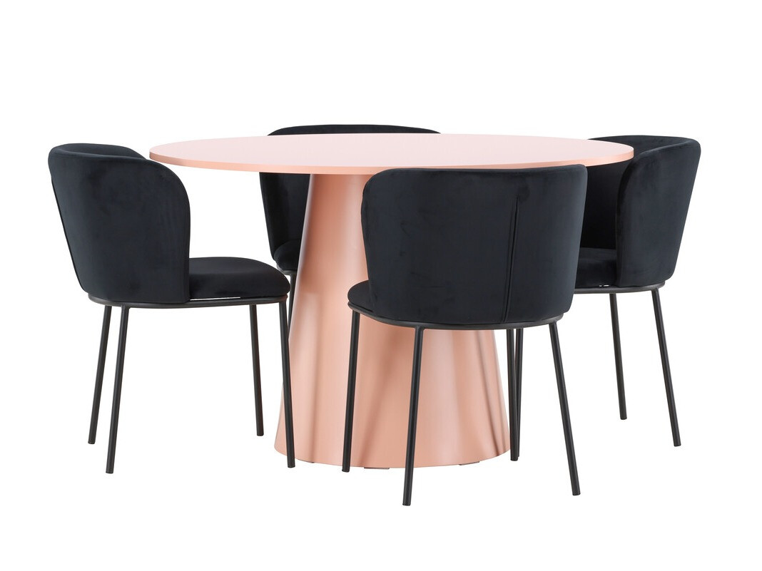 Маса и столове за трапезария Dallas 4750 (Черен)