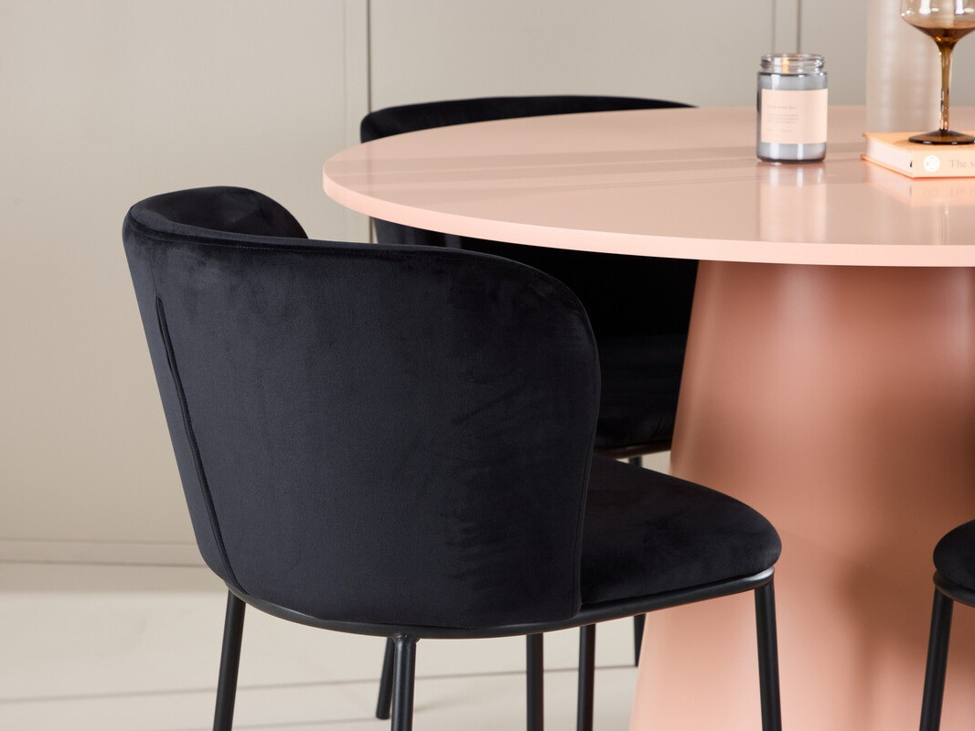 Маса и столове за трапезария Dallas 4750 (Черен)