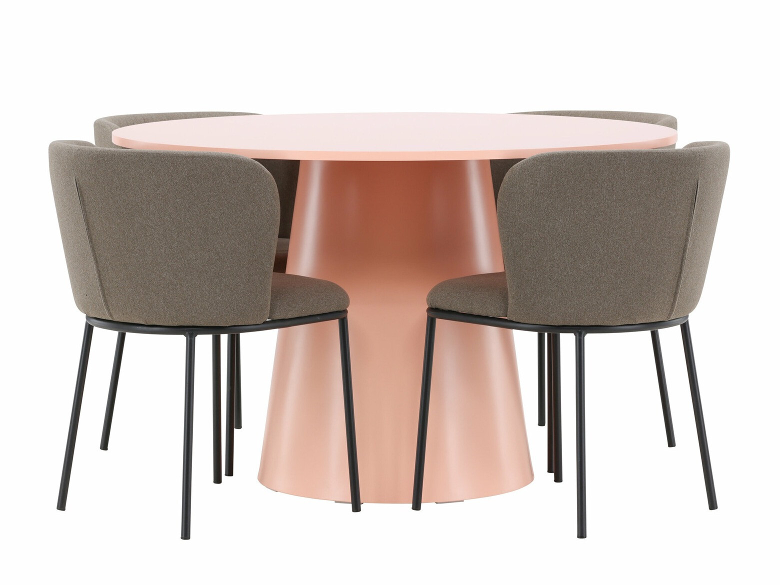 Маса и столове за трапезария Dallas 4750 (Кафяв)