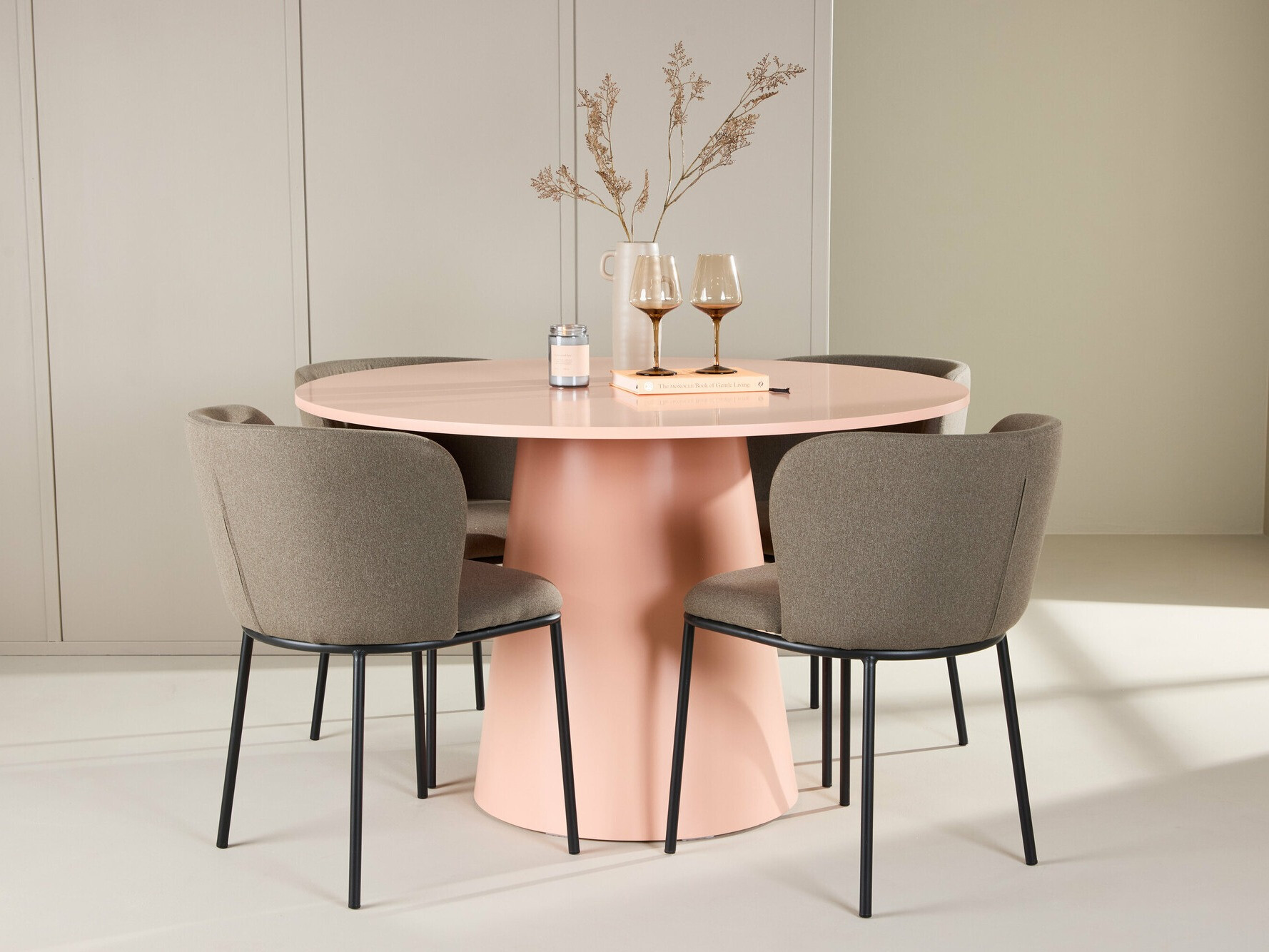 Маса и столове за трапезария Dallas 4750 (Кафяв)