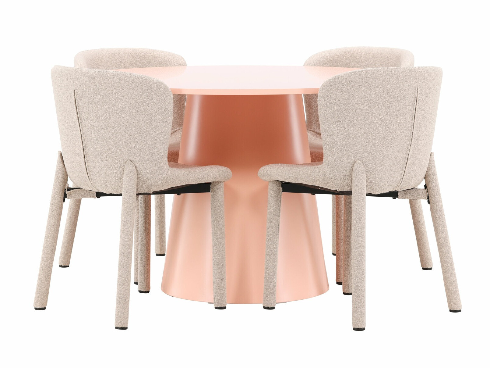 Маса и столове за трапезария Dallas 4751 (Бежов)