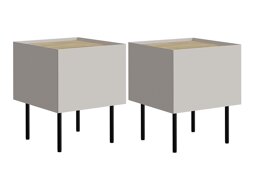 Комплект нощни шкафчета Melbela 108 (Кашмир + Дъб)