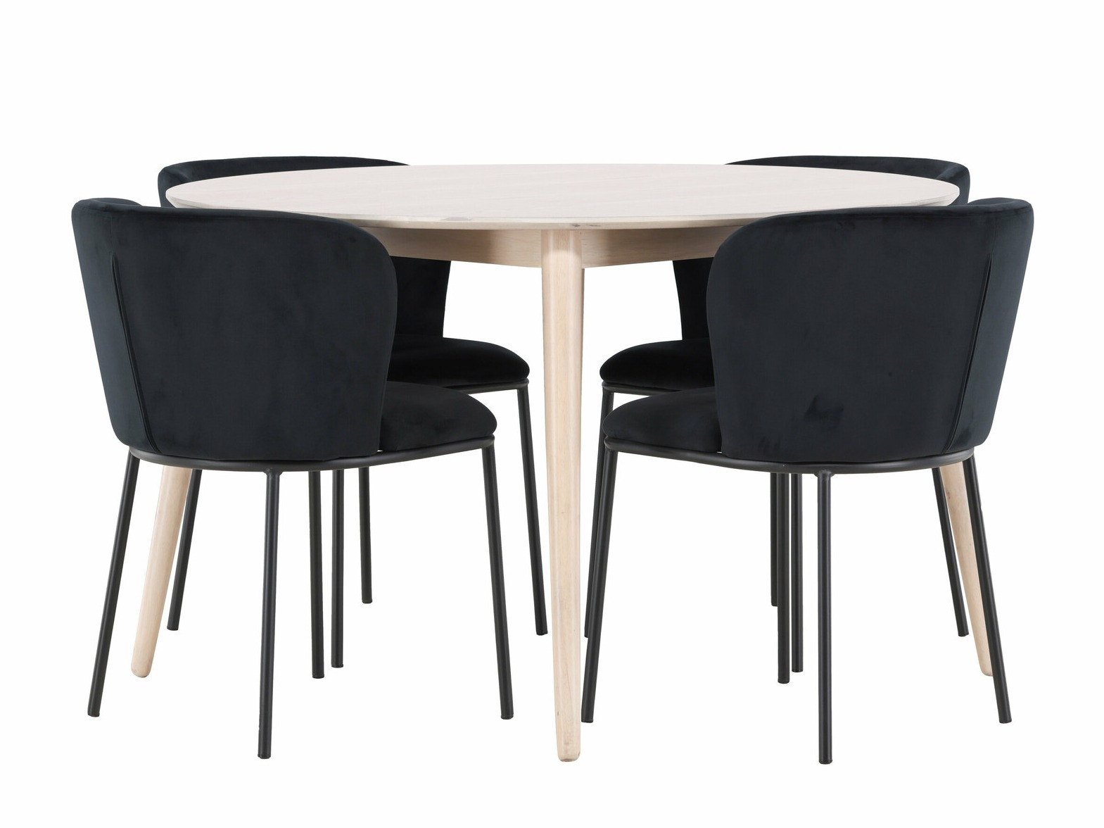 Маса и столове за трапезария Dallas 4760 (Черен)