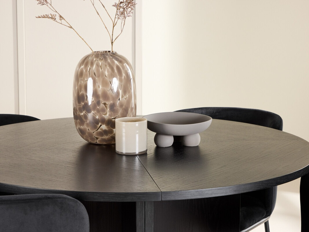 Маса и столове за трапезария Dallas 4761 (Черен)