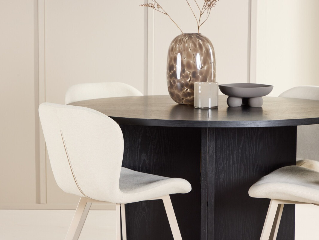 Маса и столове за трапезария Dallas 4762 (Черен)