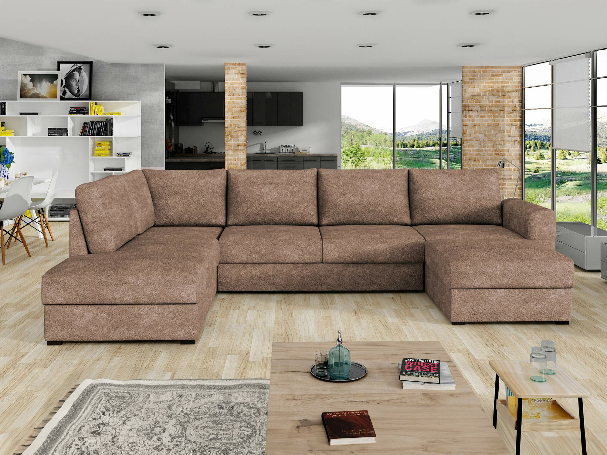 Ъглов диван Comfivo Flumen (Coral 45)