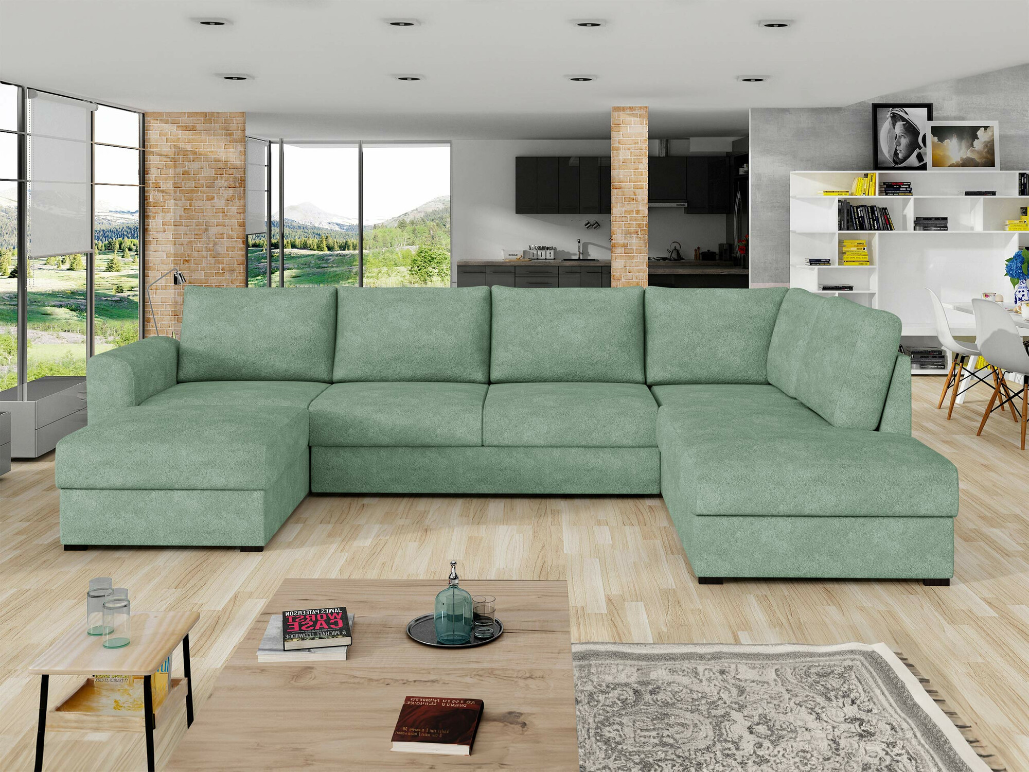 Ъглов диван Comfivo Flumen (Coral 55)