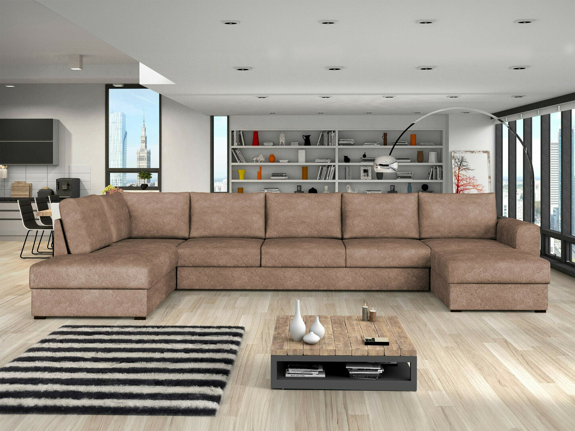 Ъглов диван Comfivo Flumen I (Coral 45)