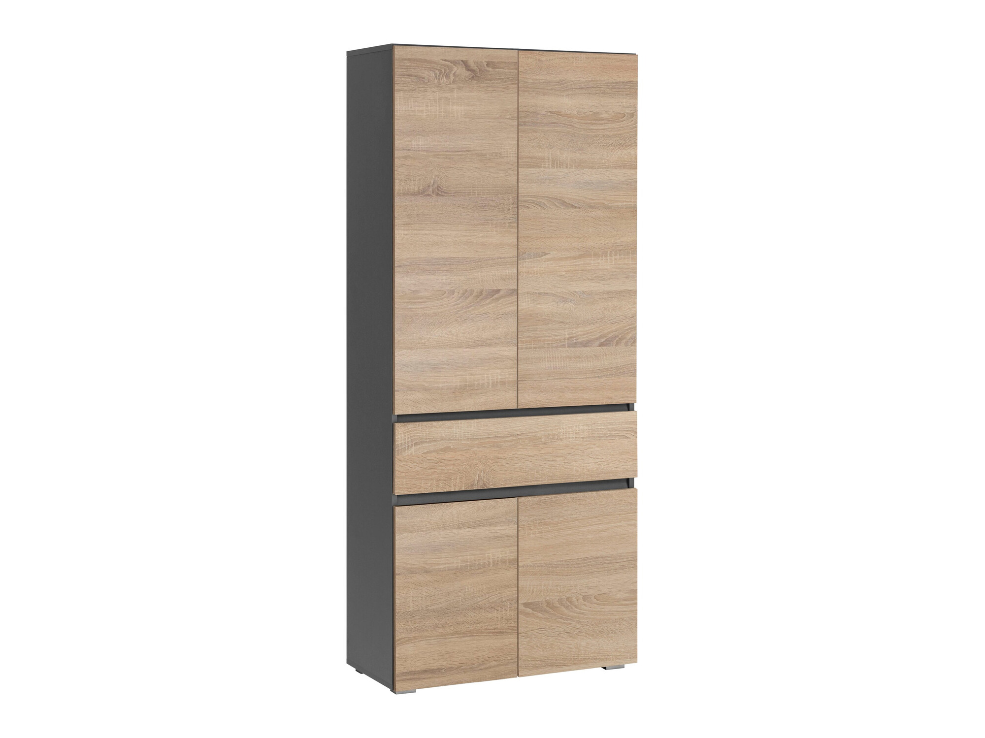 Стоящ шкаф за баня Soncamu 113 (Антрацит + Дъб)