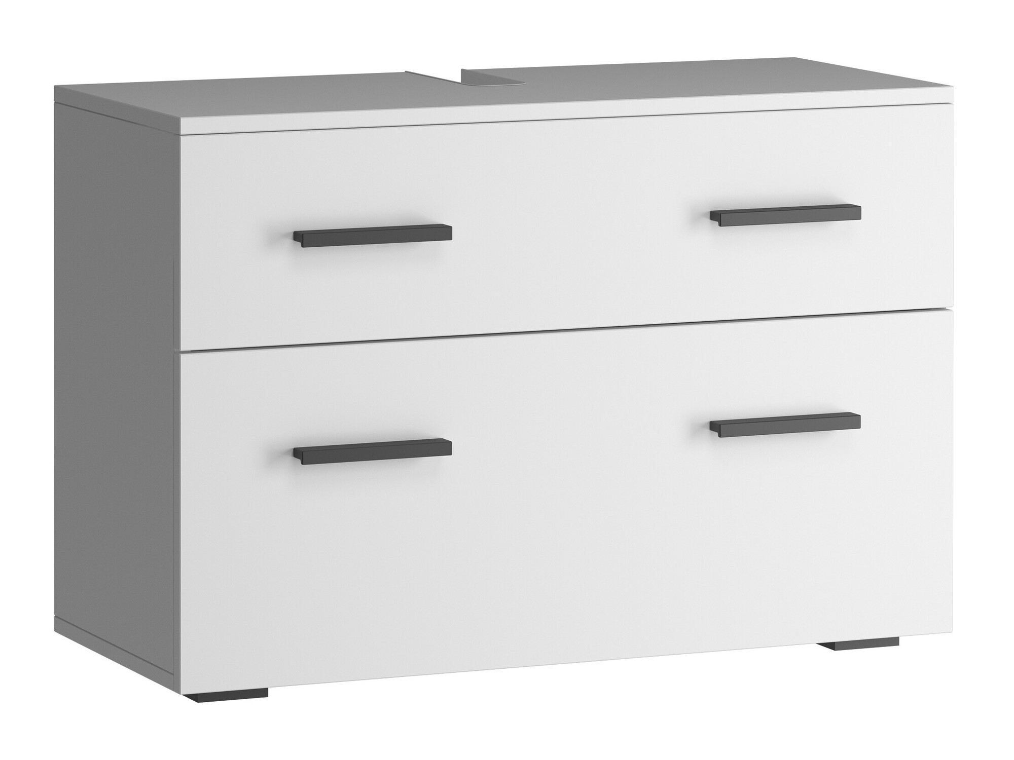 Стоящ шкаф за баня за мивка Larlori 101 (Бял)