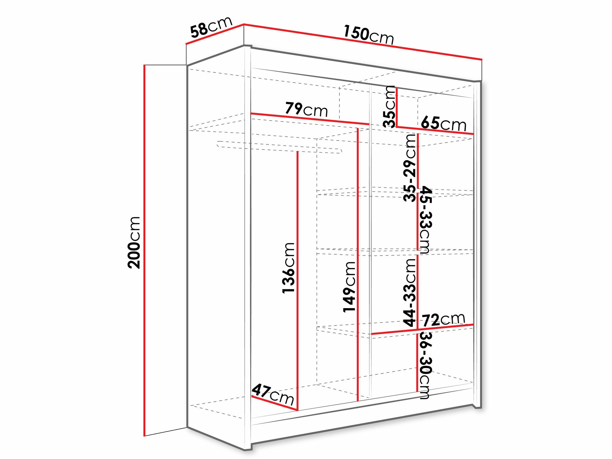 Гардероб Closico Camera XIV (Сонома дъб)