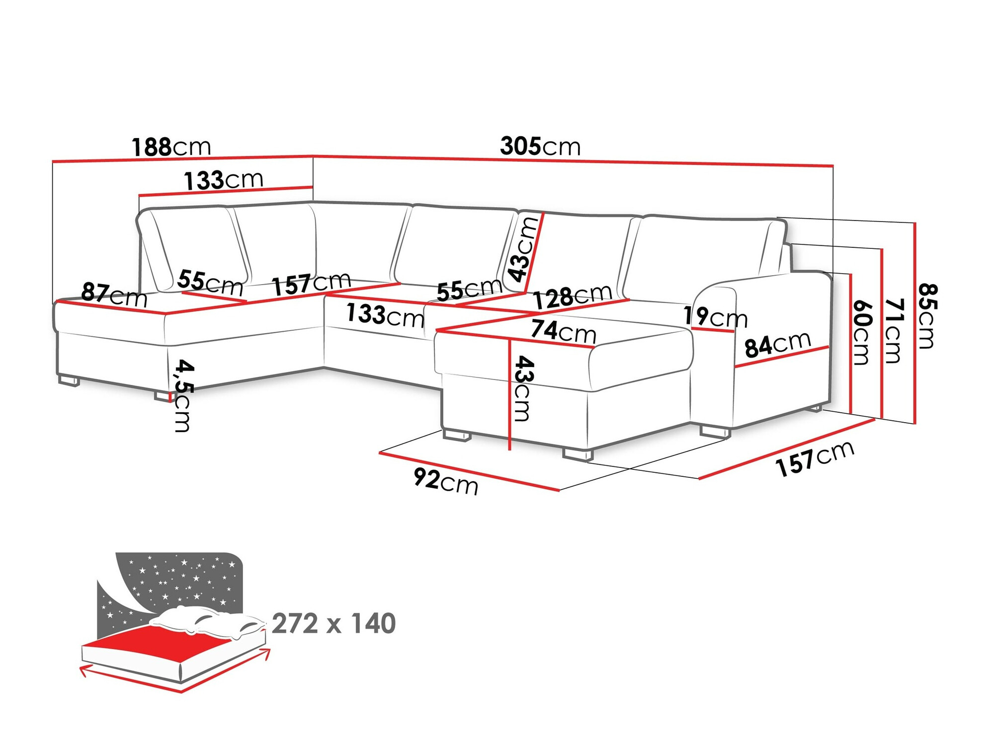 Ъглов диван Comfivo Flumen (Twist 21)