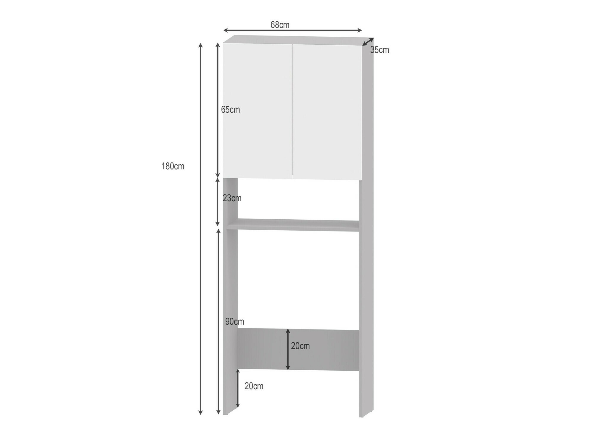 Шкаф за баня Soncamu 114 (Дъб)