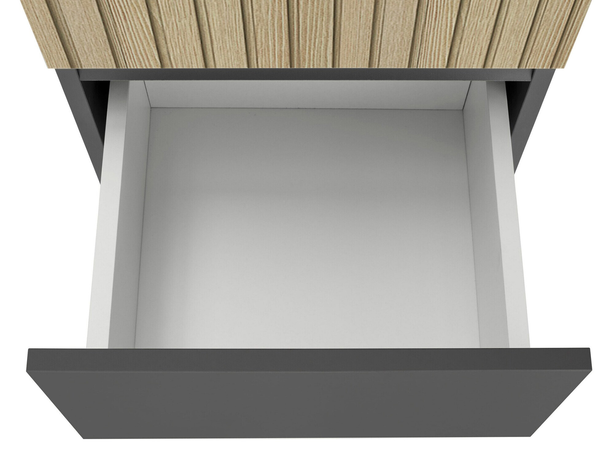 Стоящ шкаф за баня Soncamu 106 (Антрацит + Светъл дъб)