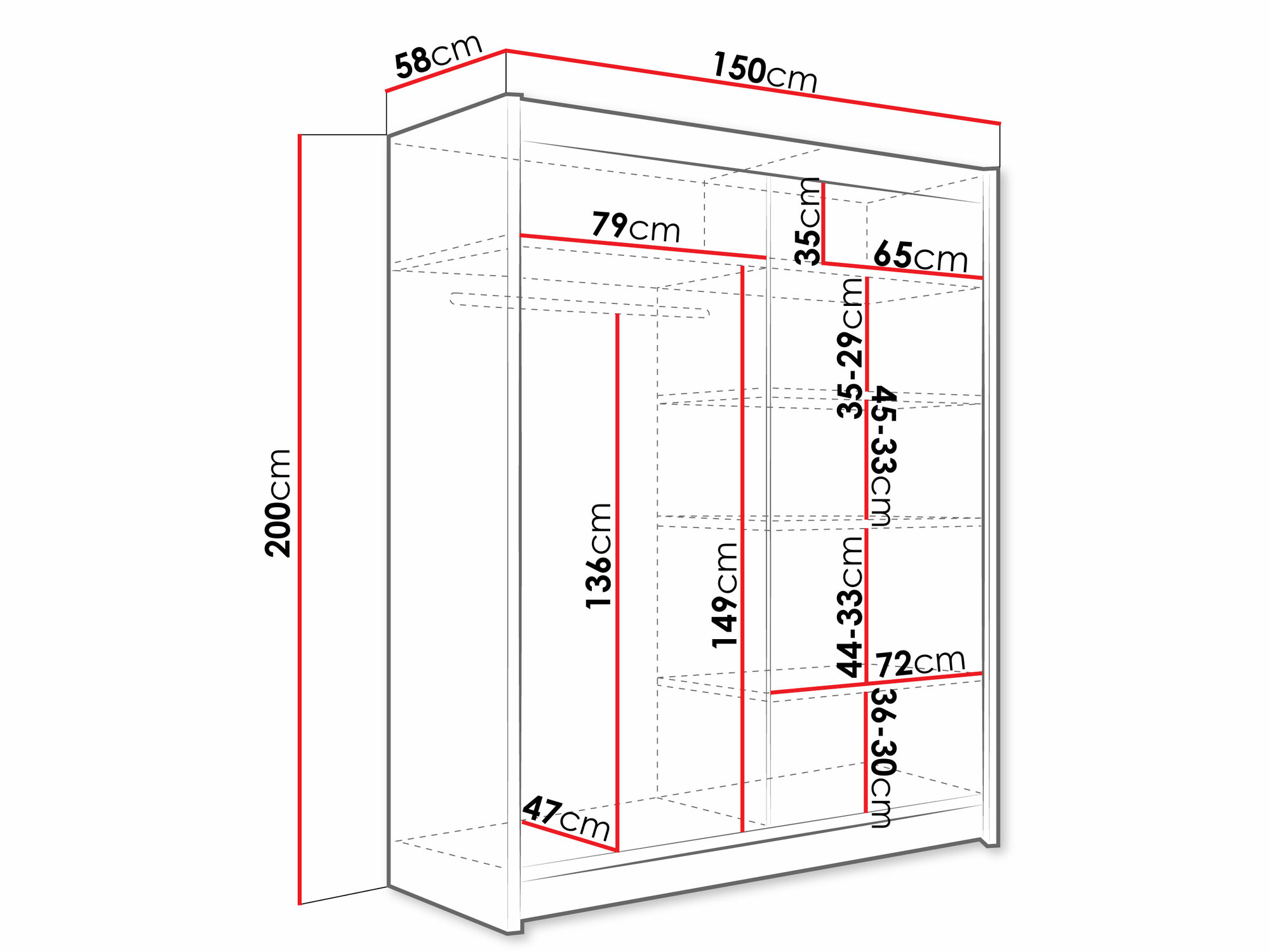 Гардероб Closico Camera X (Трюфел дъб)