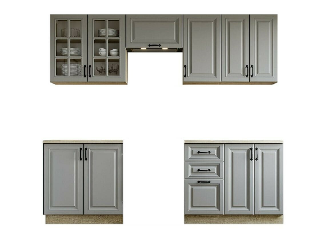 Комплект за кухня Houston 1877 (Сив)