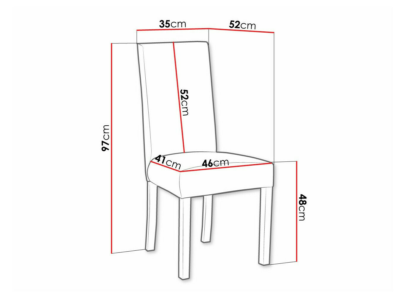 Стол Victorville 160 (Черен)