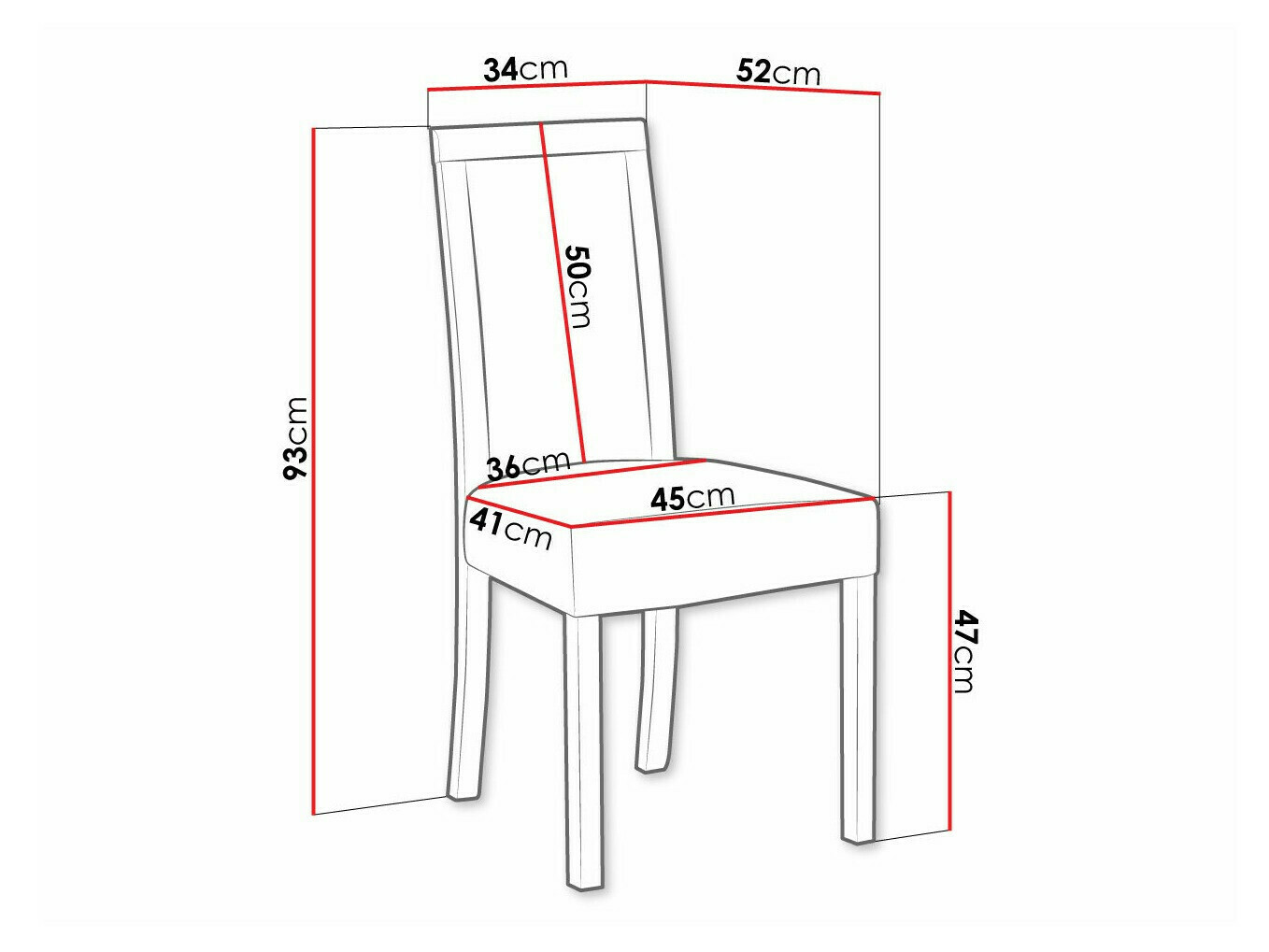 Стол Victorville 161 (Черен)