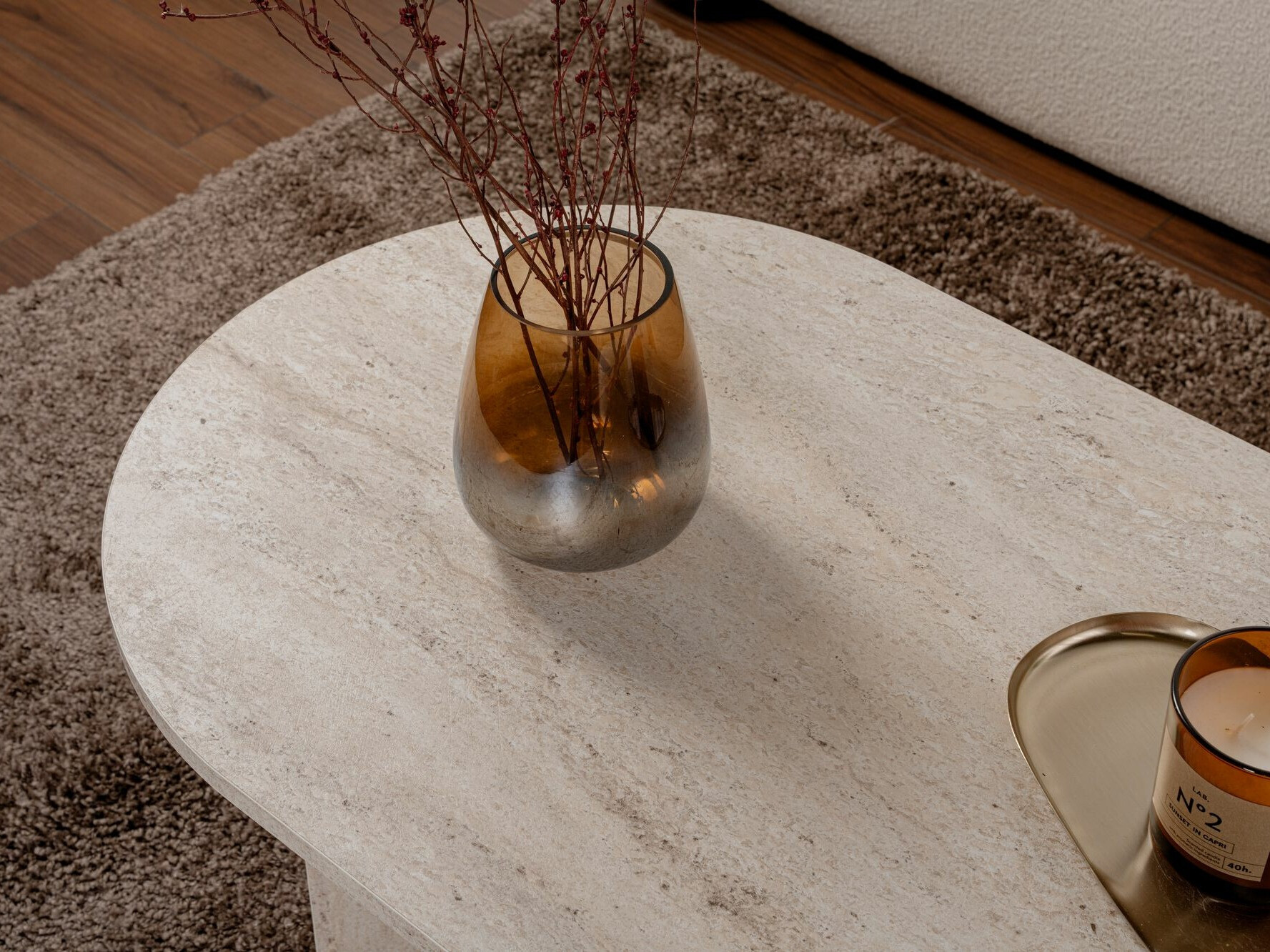 Масичка за кафе Novato 111 (Лек травертин)