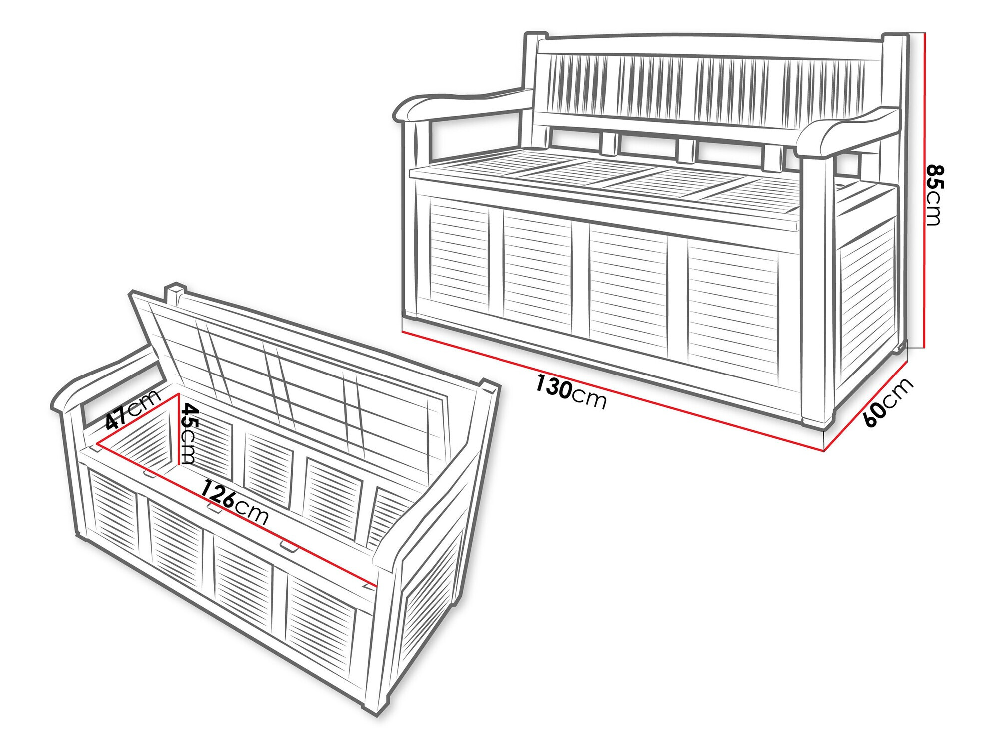 Градинска пейка Cerix